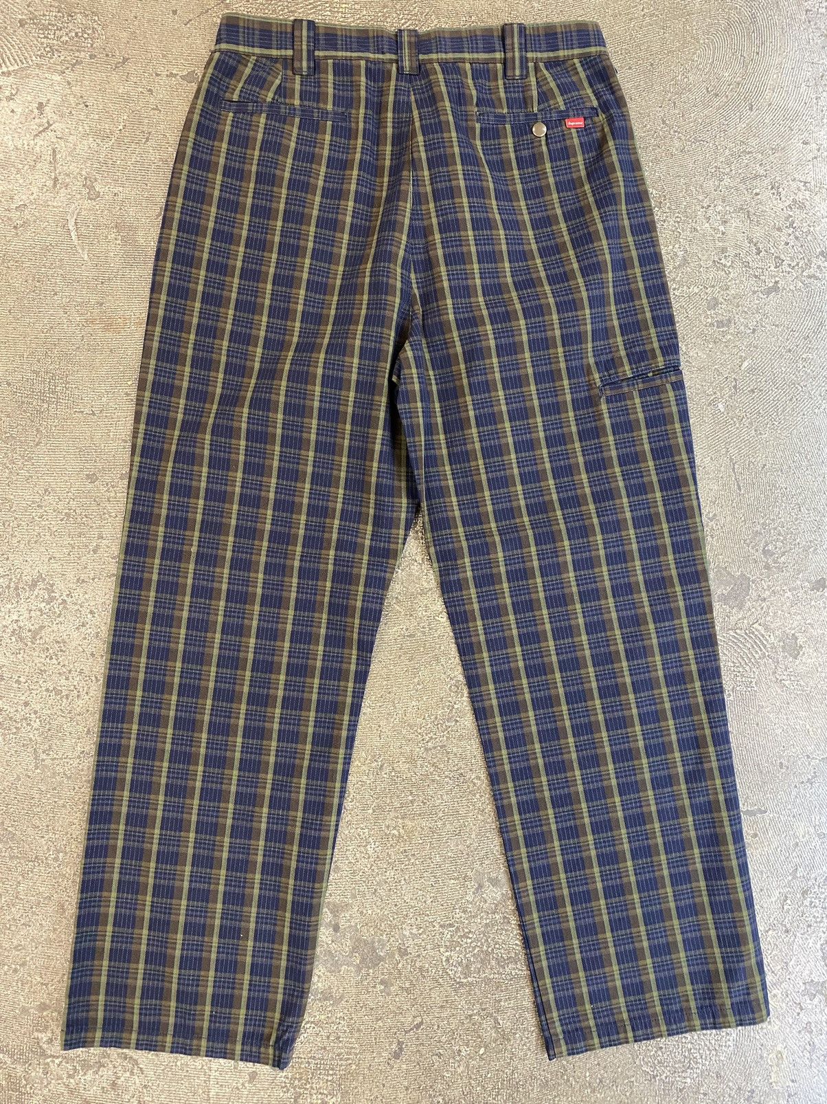 Supreme Supreme Work Pants(SS23) Plaid Sz 34 Size US 34 / EU 50 - 4 Thumbnail