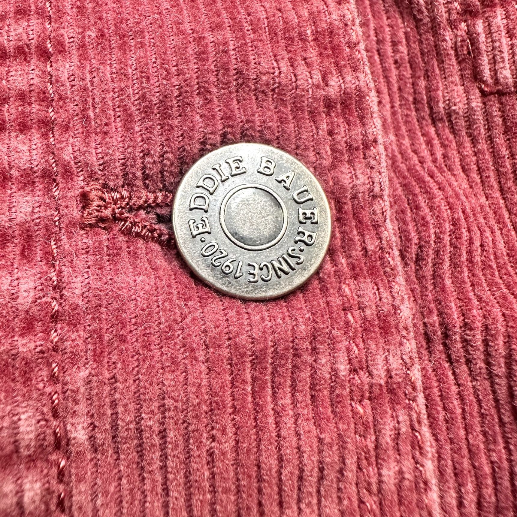 Eddie Bauer VINTAGE Eddie Bauer Jacket Womens L Red Corduroy Pockets Button Coat Set? Size L / US 10 / IT 46 - 4 Thumbnail
