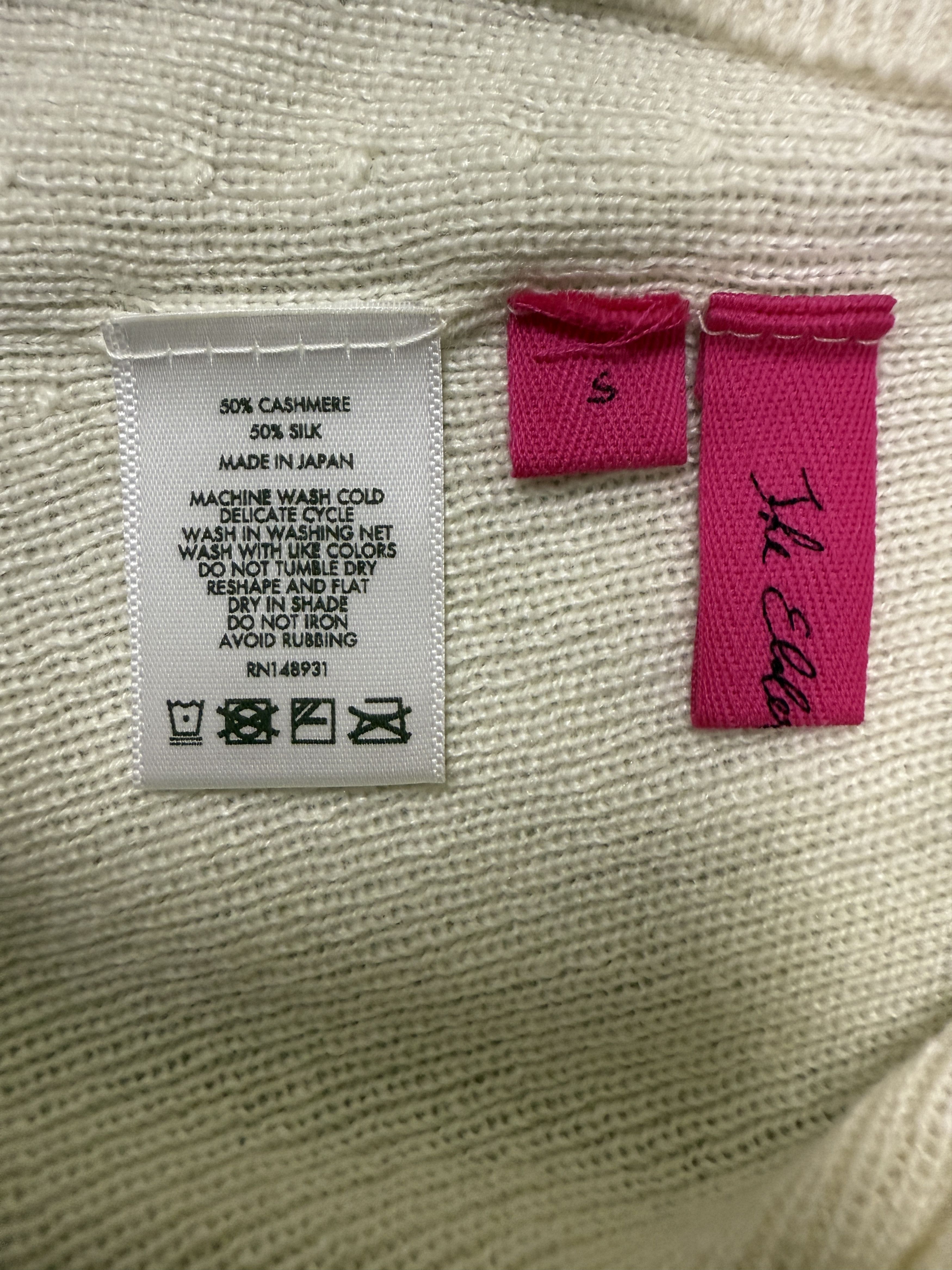 The Elder Statesman $650 The Elder Statesman Delicash White Turtleneck Size S / US 4 / IT 40 - 9 Thumbnail