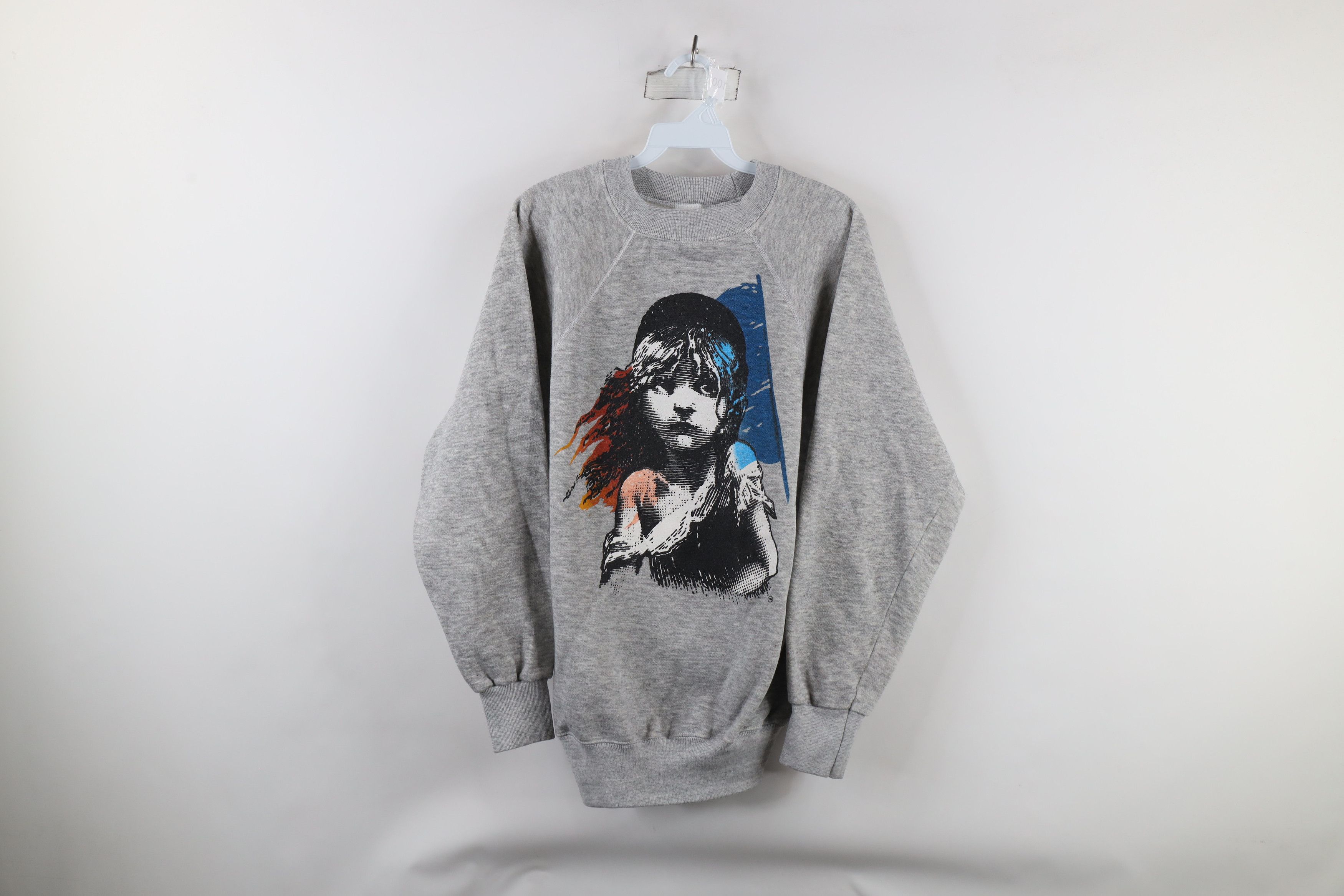 Vintage Vintage 80s Les Miserables Play Crewneck Sweatshirt Gray USA Size US L / EU 52-54 / 3 - 1 Thumbnail