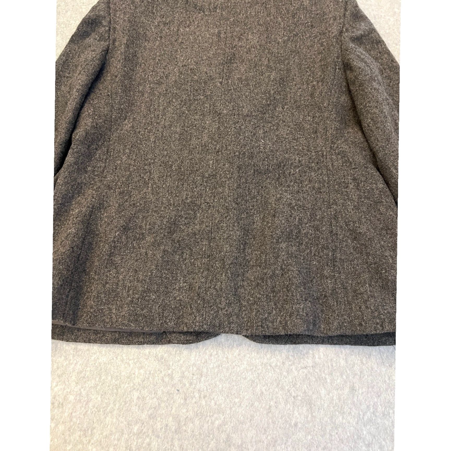 Vintage VINTAGE Park Square Blazer Womens Size 12 100% Wool Tweed Long Sleeve Gray Two Button Coat Jacket Blazer Size XL / US 12-14 / IT 48-50 - 4 Thumbnail