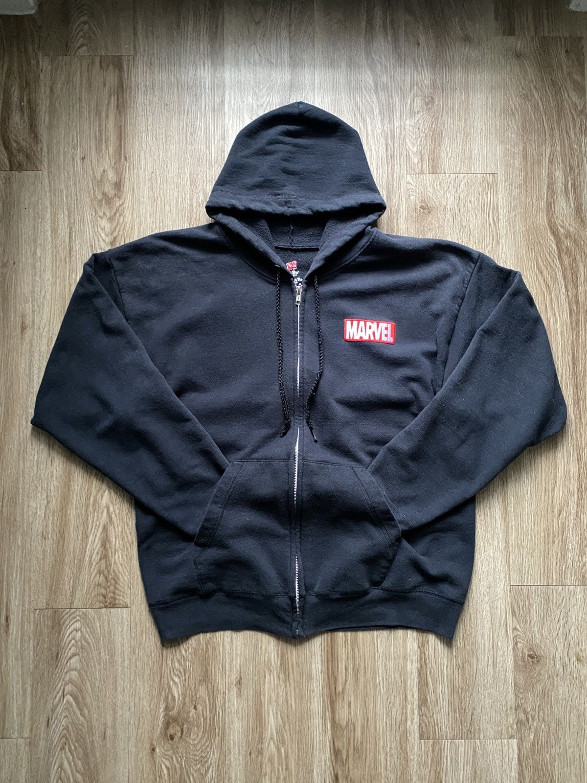 Marvel Comics Y2K Marvel Comics Logo Zip Up Hoodie Size US L / EU 52-54 / 3 - 1 Thumbnail