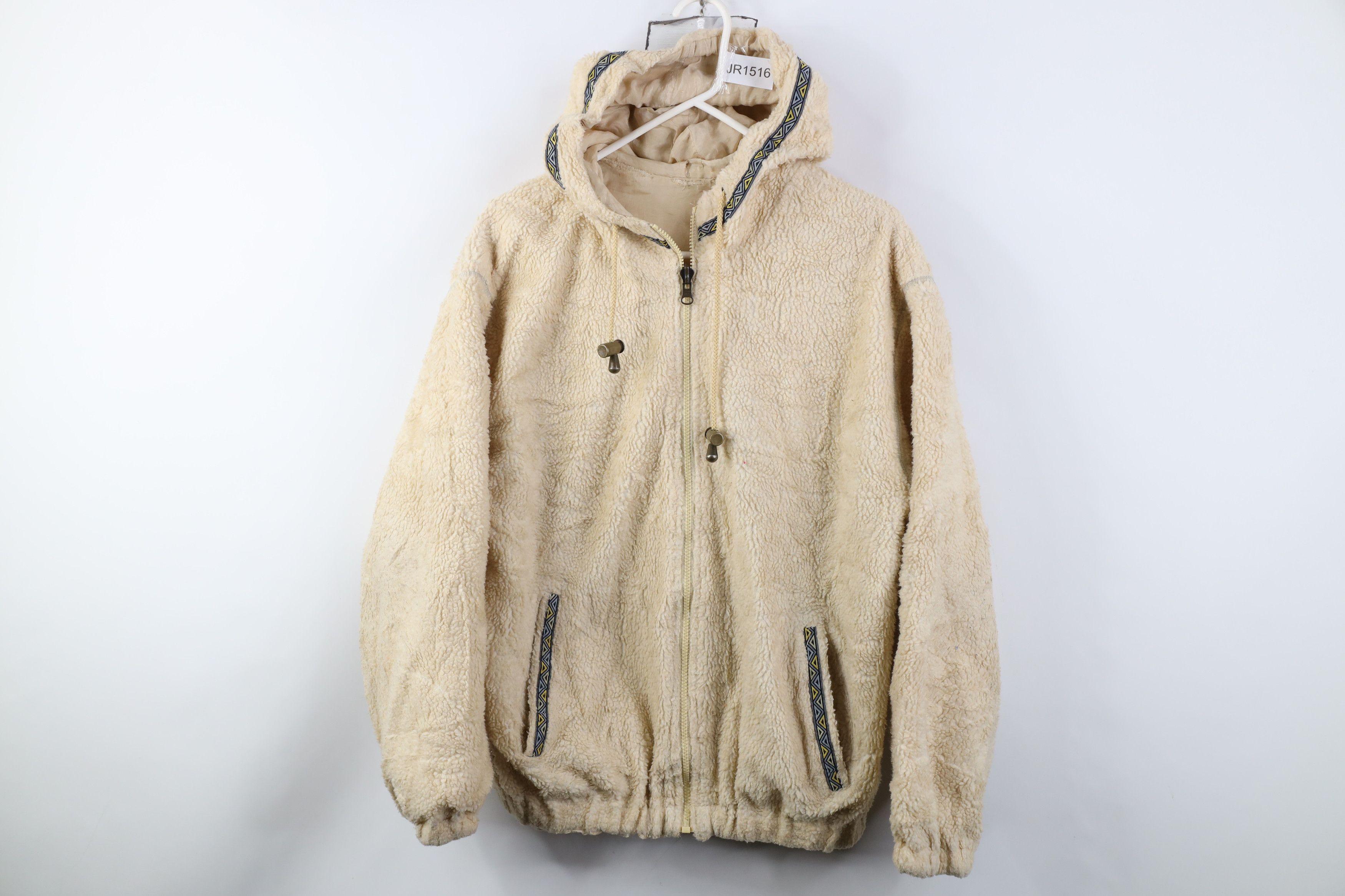 Vintage AS IS Vintage 90s Streetwear Reversible Silk Fleece Hoodie Size M / US 6-8 / IT 42-44 - 12 Thumbnail