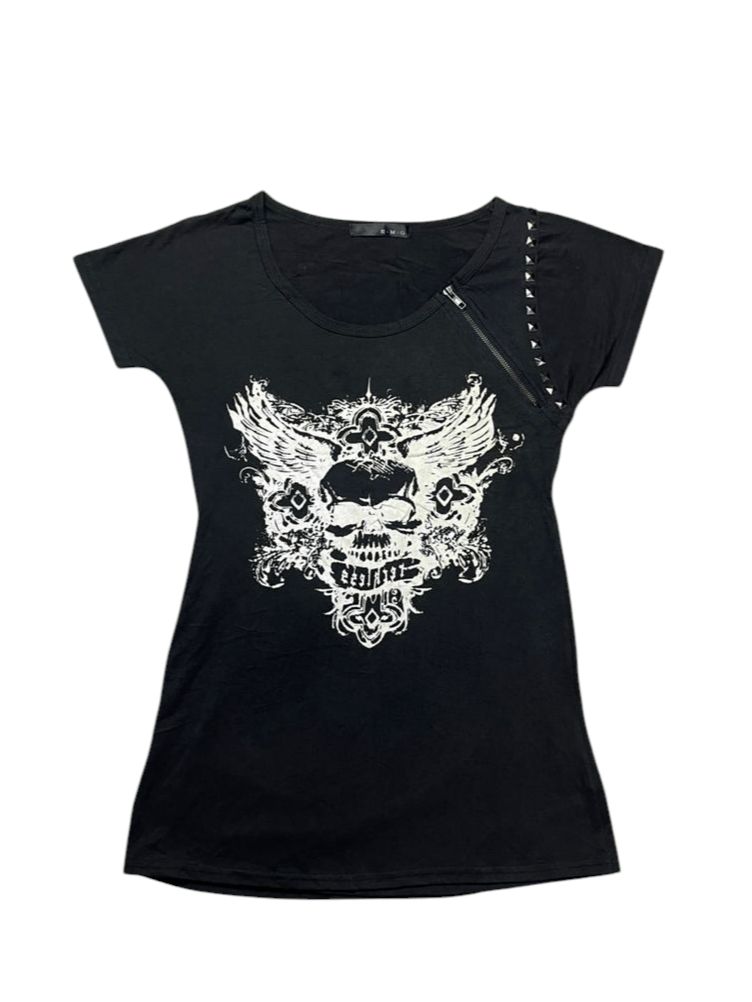Seditionaries Rare R.M.G Gothic Skull T-Shirt Size M / US 6-8 / IT 42-44 - 3 Thumbnail