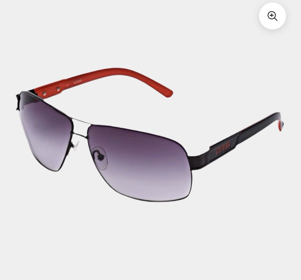 Guess GUESS MEN METAL NAVIGATOR SUNGLASSES Black Red Size ONE SIZE - 1 Thumbnail