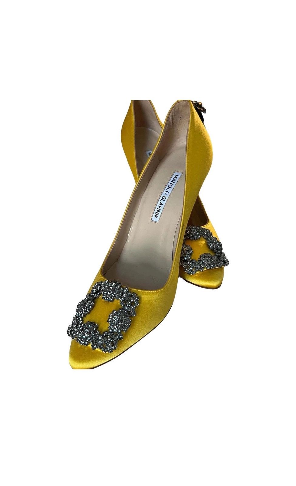 Manolo Blahnik Manolo Hangisi Cloth Heels Size US 8 / IT 38 - 1 Thumbnail