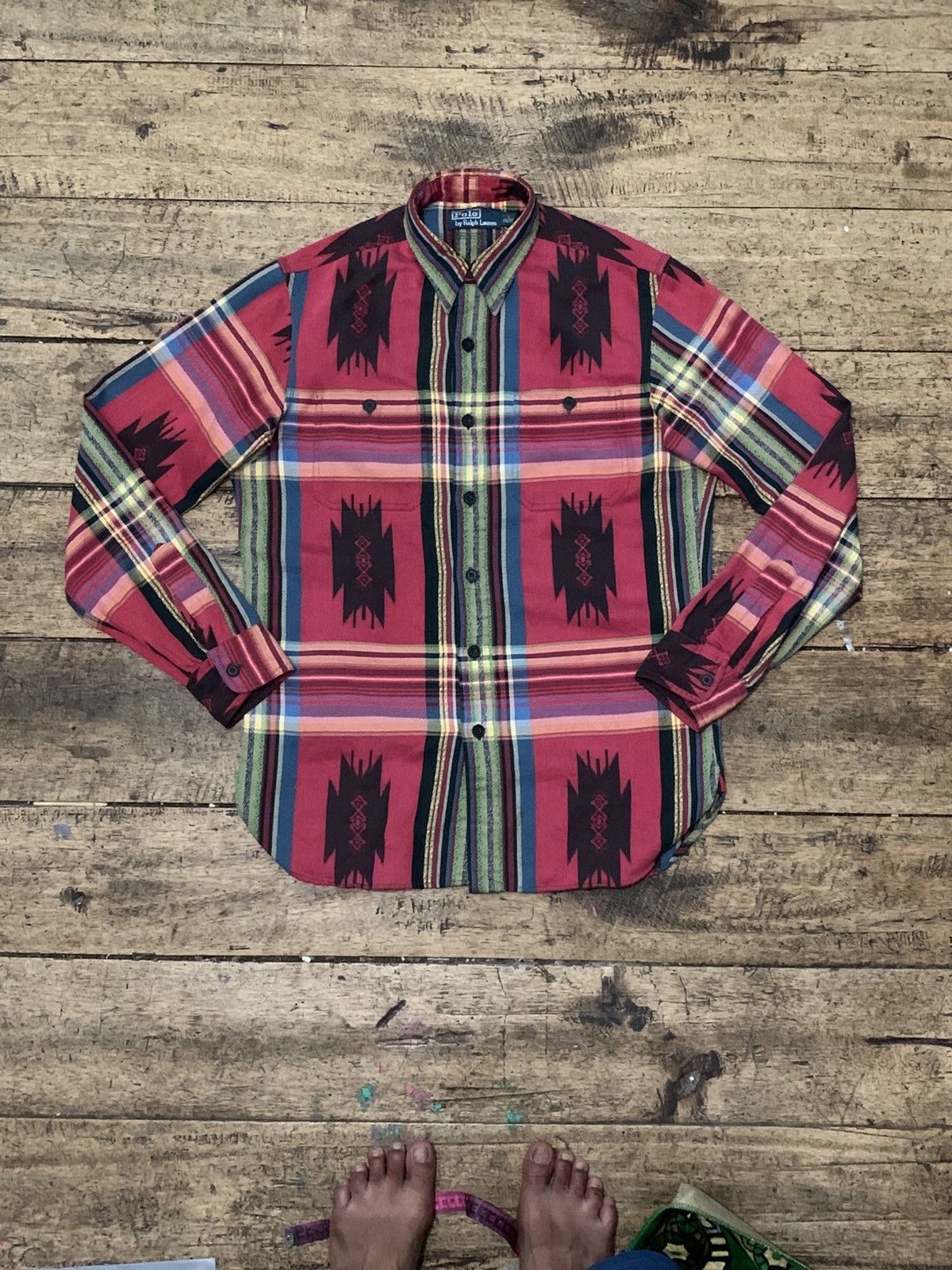 Polo Ralph Lauren Vintage polo ralph lauren navajo flannel Size US S / EU 44-46 / 1 - 1 Thumbnail