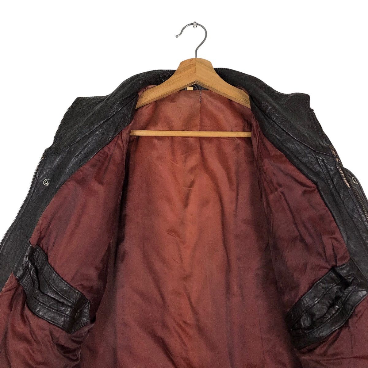 Japanese Brand 🔥Vintage Biker Leather Jacket Military Design Issey Miyake Size US M / EU 48-50 / 2 - 14 Thumbnail