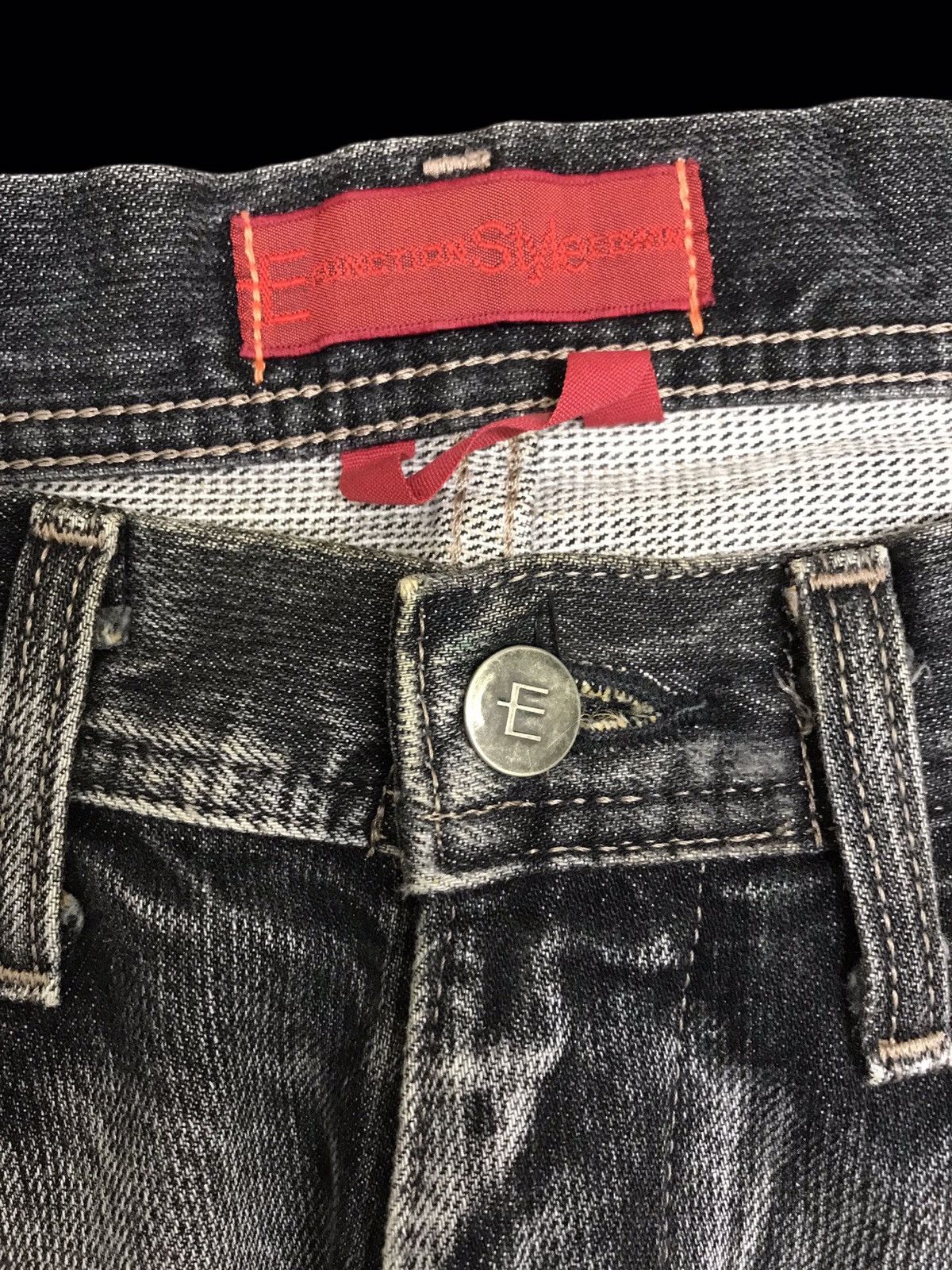 Edwin 💥ARCHIVAL💥VERY RARE EDWIN E-FUNCTION BLACK WASH DENIM F350 Size US 32 / EU 48 - 3 Thumbnail