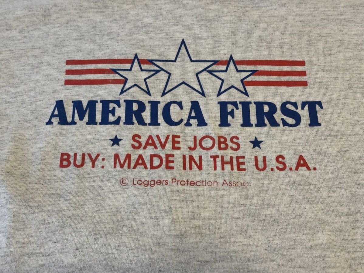 Vintage Vintage Buy American T Shirt Size US M / EU 48-50 / 2 - 1 Thumbnail