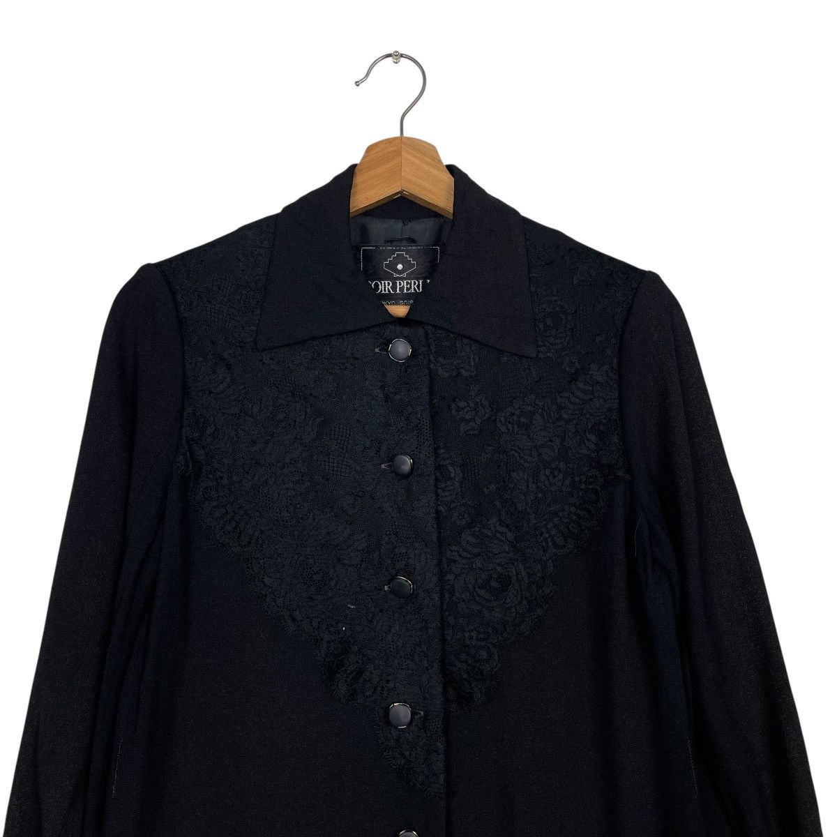 Japanese Brand Japanese Brand Soir Perle Black Coat Size S / US 4 / IT 40 - 2 Thumbnail