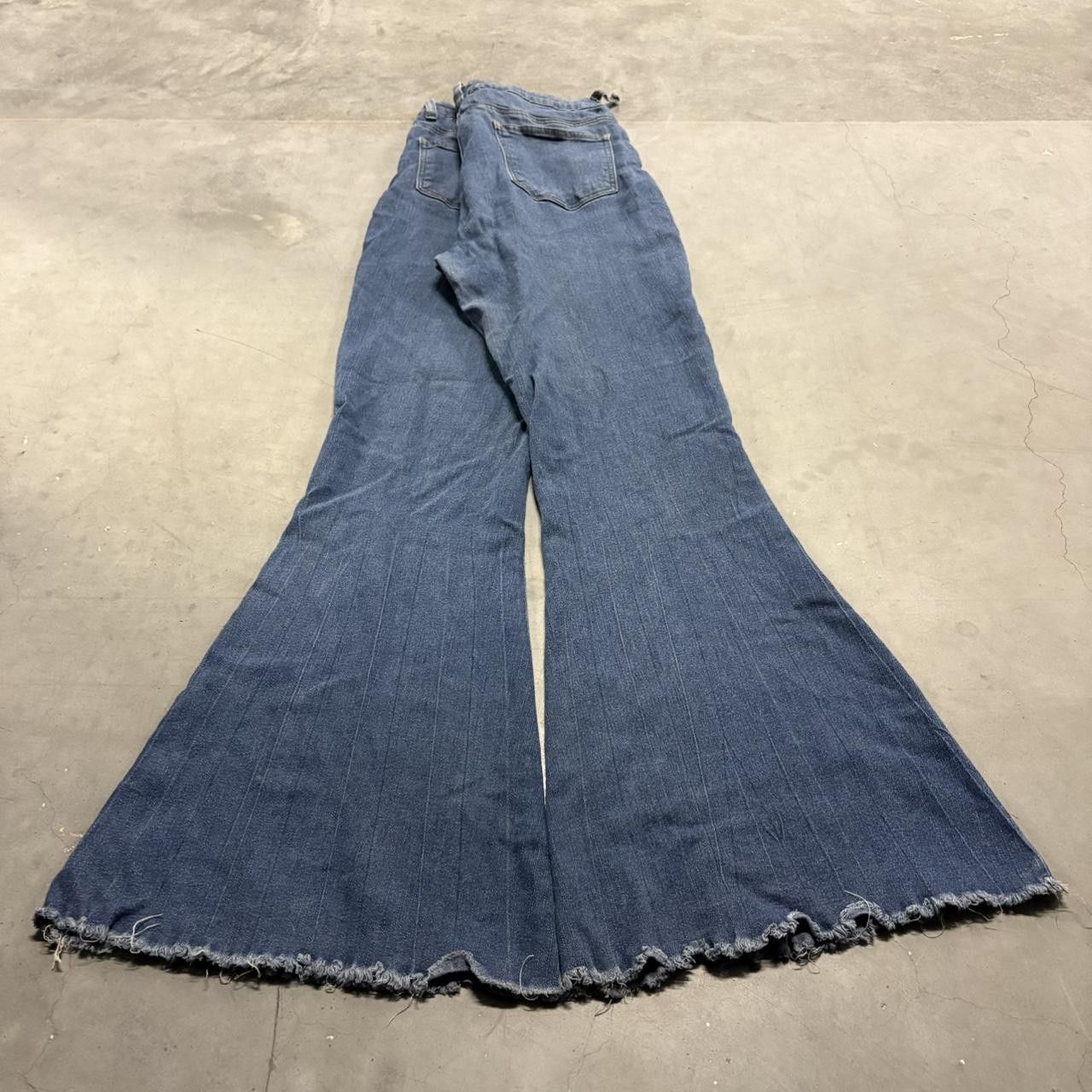 Japanese Brand × Vintage Crazy Vintage Y2K Super Baggy Super Wideleg Denim Jeans! Size US 28 / EU 44 - 4 Thumbnail