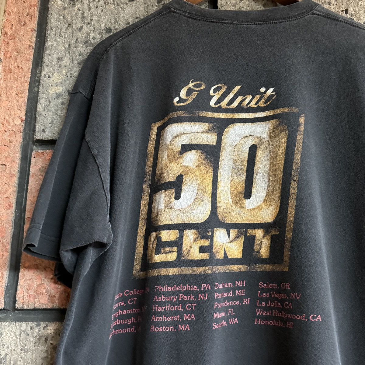 Rap Tees ‘00s Y2K 50 Cent Concert Tour Rap Tee Shirt G Unit Eminem Size US L / EU 52-54 / 3 - 7 Thumbnail