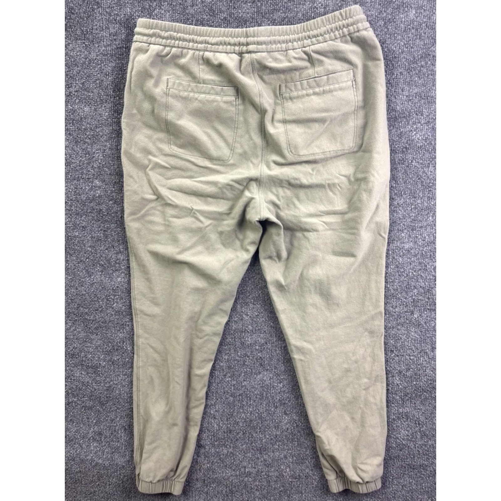 Vintage C&C California Jogger Pants Womens M Green Twill Elastic Waist Pockets Cuffs Regular 28in Inseam Size 32" / US 10 / IT 46 - 7 Thumbnail