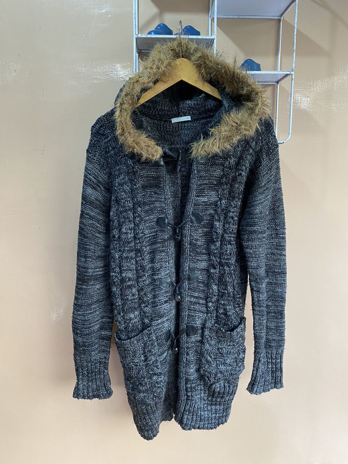 Beauty Beast 💸BINDINGOFFER💸Knitted Fur Hoodie Coat Lgb Ifsixwasnine Size US M / EU 48-50 / 2 - 3 Thumbnail