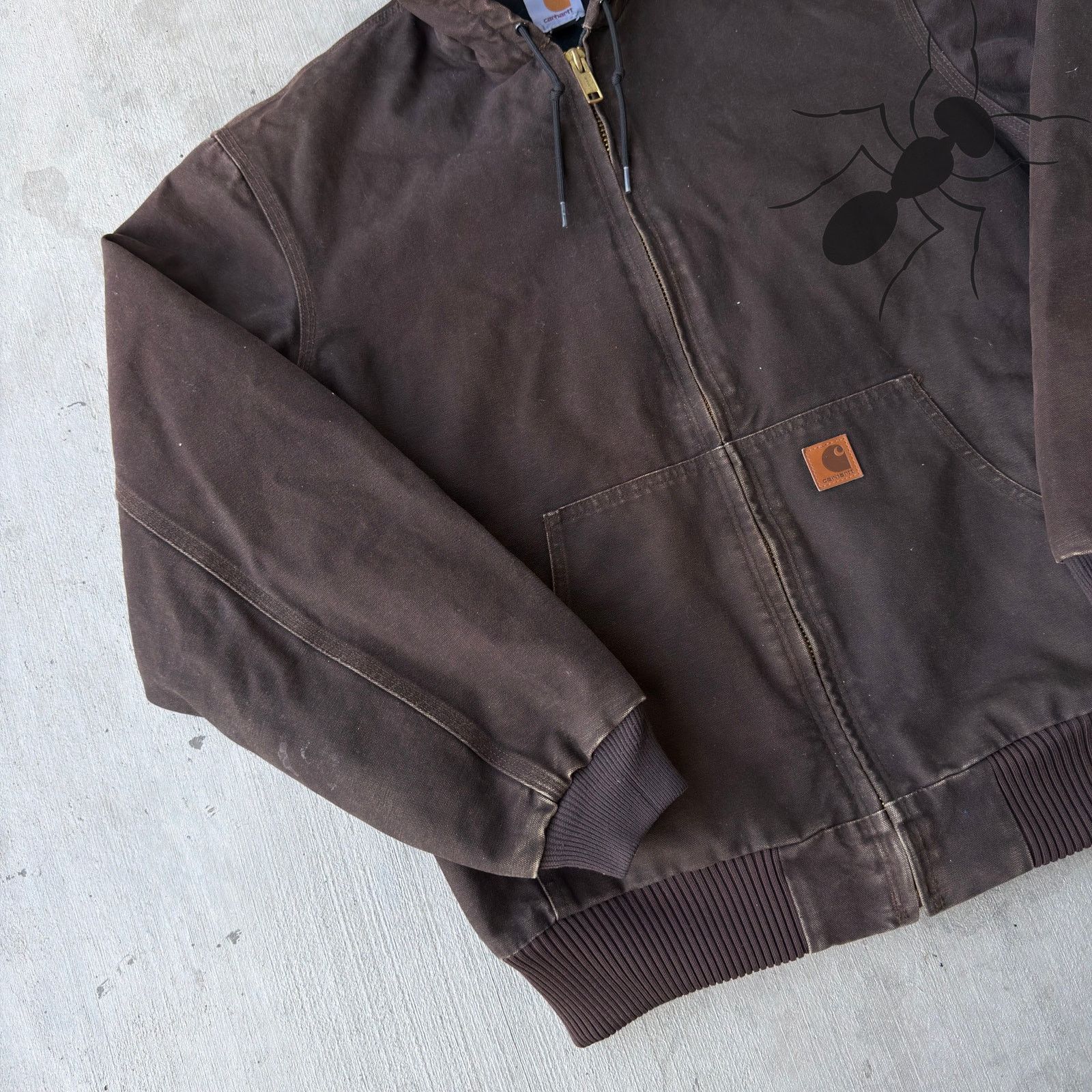 Carhartt × Vintage Carhartt DKB brown hooded work wear jacket Size US L / EU 52-54 / 3 - 2 Thumbnail