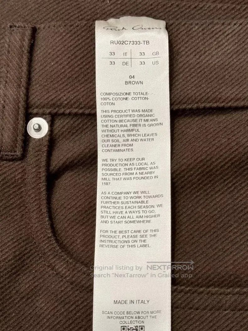 Rick Owens Rick Owens main line wide. Size US 33 - 4 Thumbnail