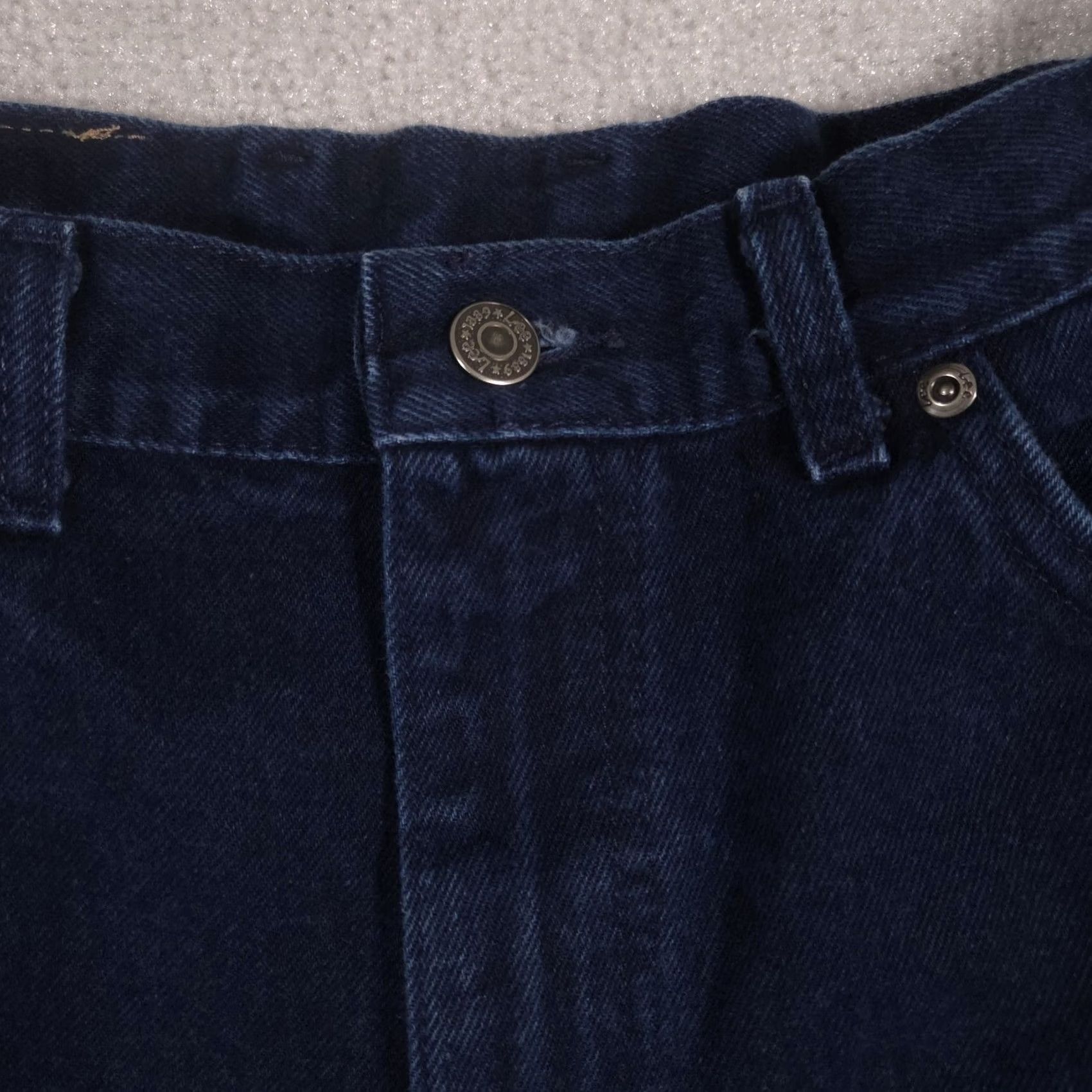 Lee VINTAGE Lee Jeans Womens 14 Dark Blue High Rise Relaxed Mom Tapered Denim 90s Size 36" / US 14 / IT 50 - 5 Thumbnail