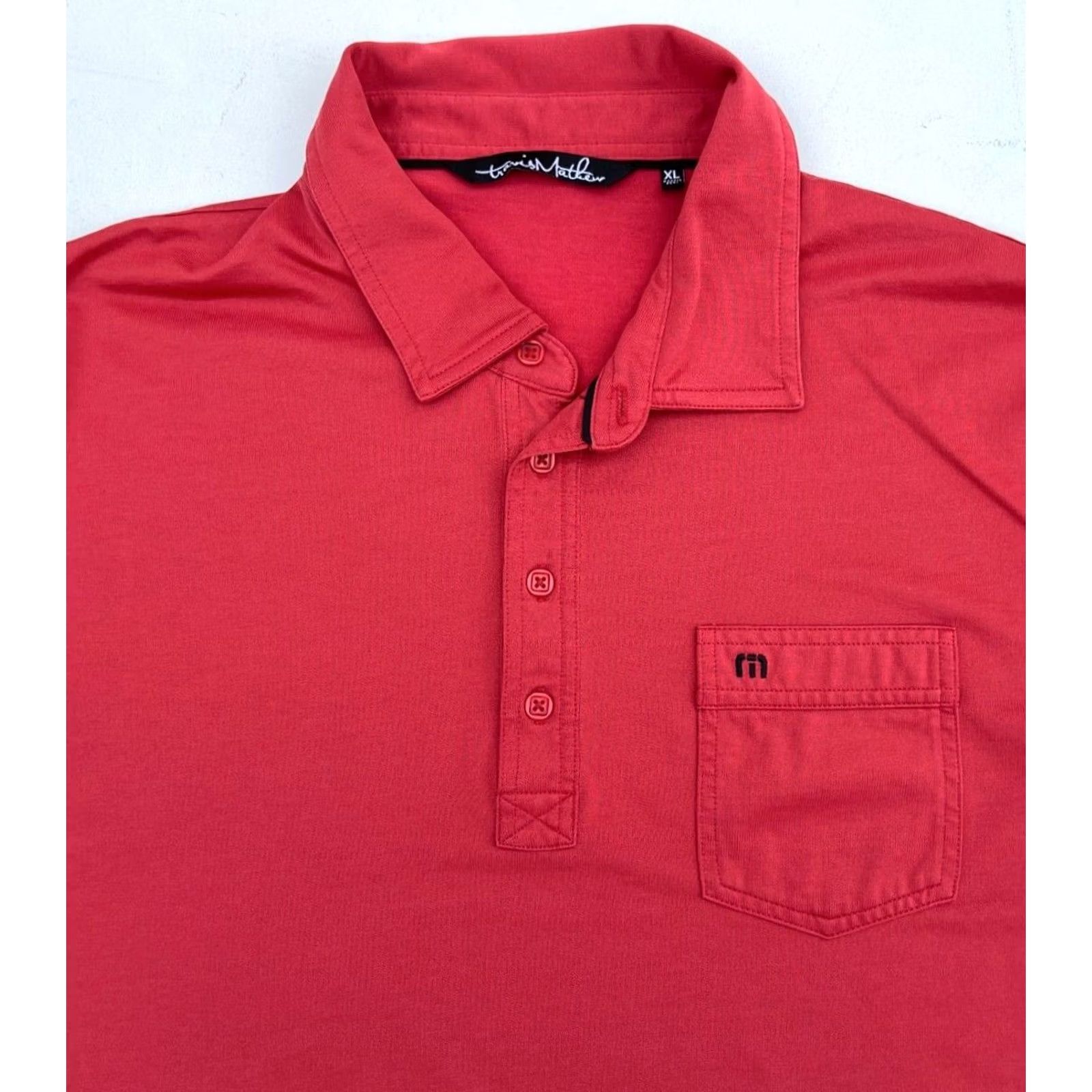 TravisMathew Travis Mathew Polo Shirt Men’s XL Red Short Sleeve Collared Golf Casual Shirt Size US XL / EU 56 / 4 - 3 Thumbnail