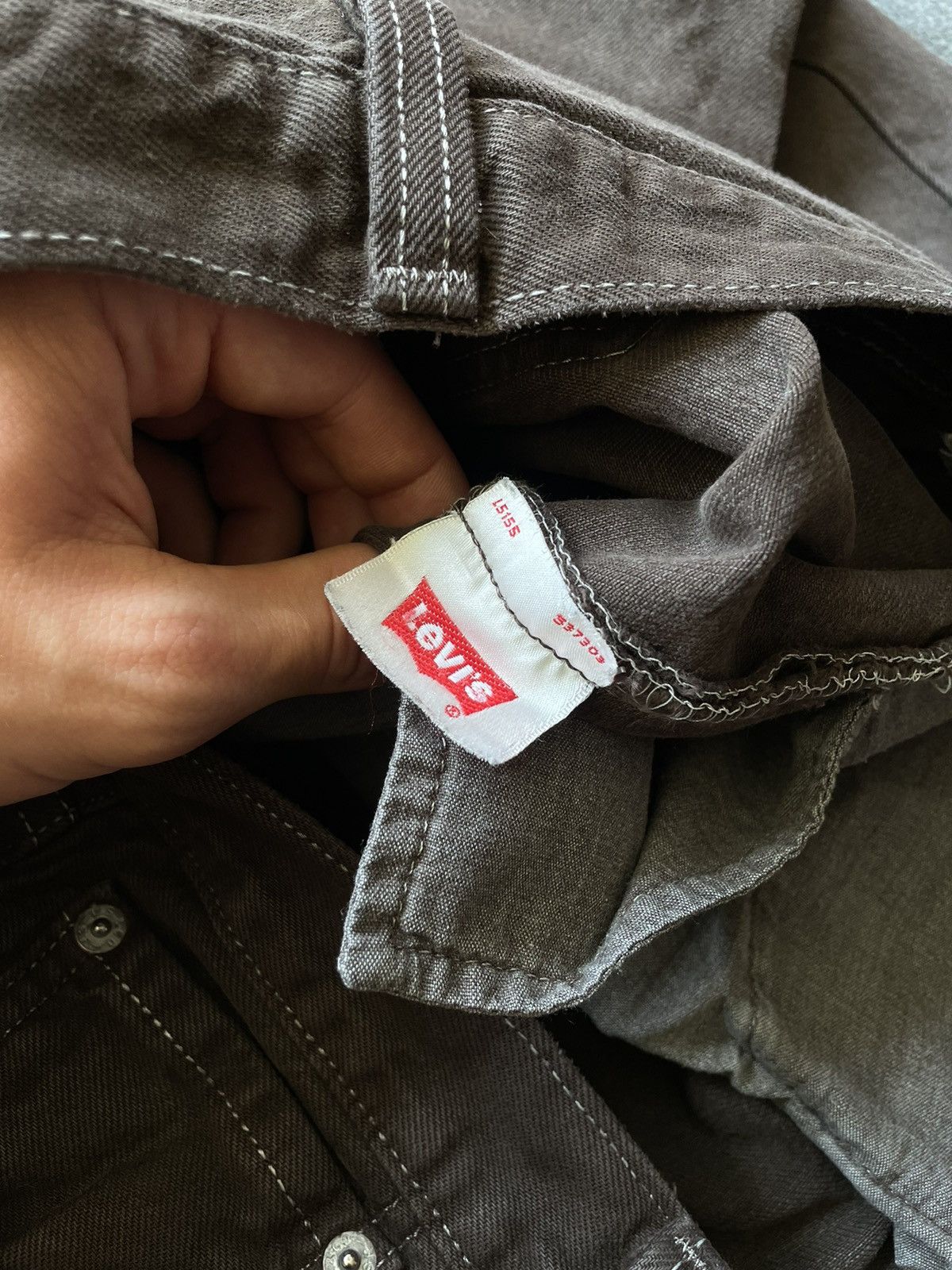 Vintage Levis 501 rare 90s Milk Chocolate color denim jeans pants Grailed