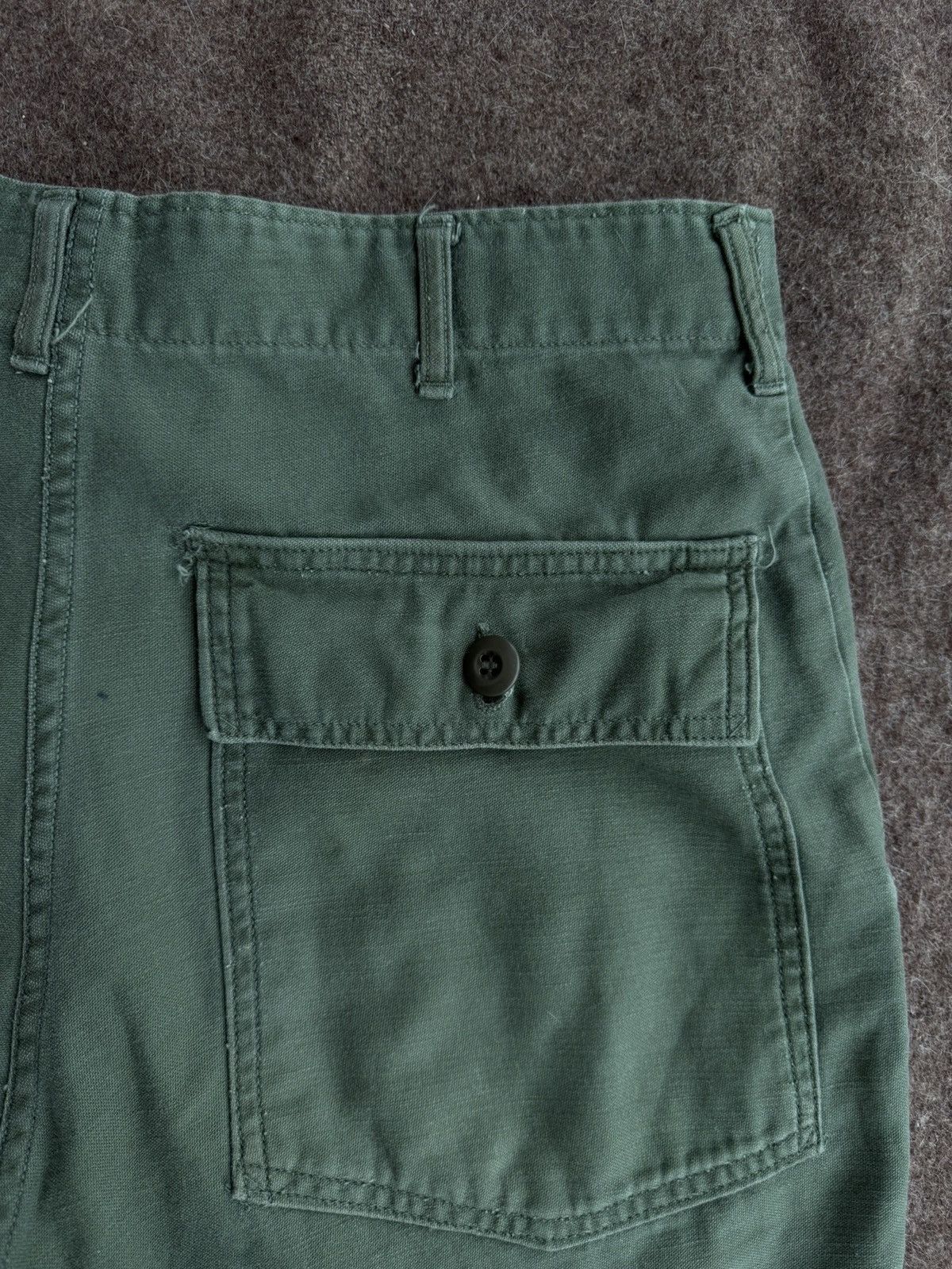 Other US Army Vietnam War Era Sateen OG-107 Shorts Size US 32 / EU 48 - 6 Thumbnail