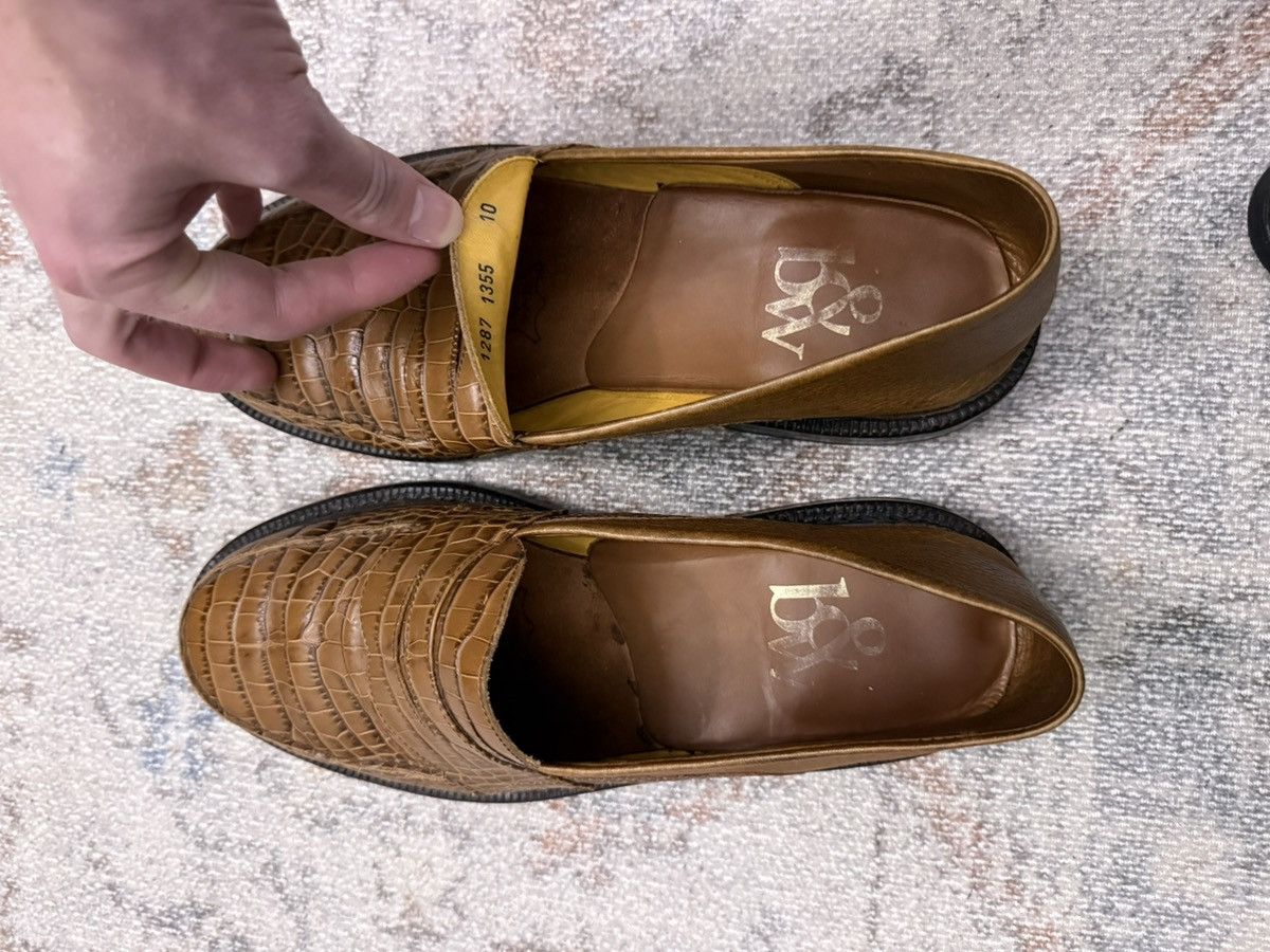 Blackstock & Weber Blackstock & Weber Ellis Mules Brown Croc Size US 10 / EU 43 - 4 Thumbnail