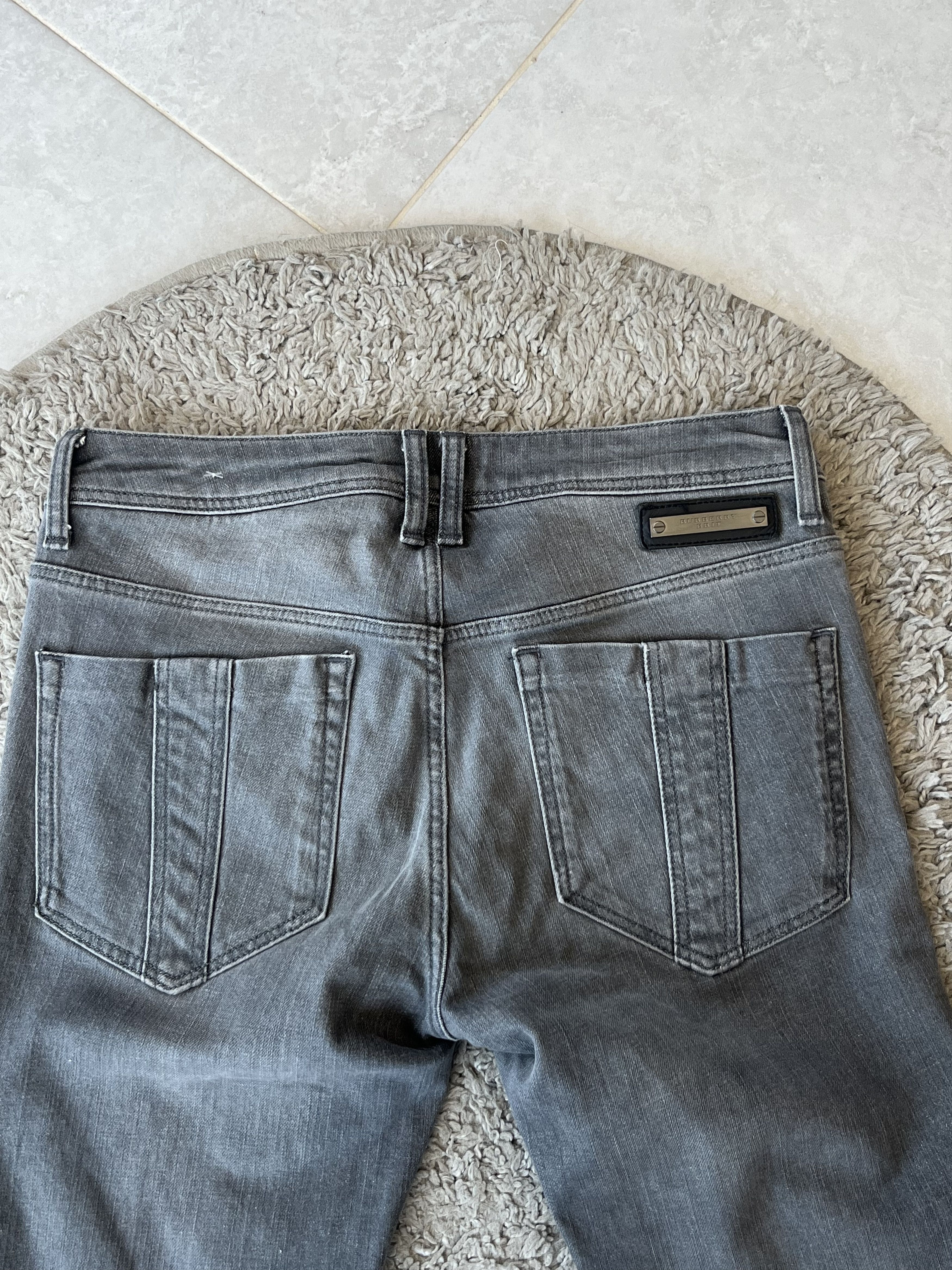 Burberry BURBERRY BRIT Jeans Skinny Leg Mini Label Gray Color Size US 29 - 5 Thumbnail