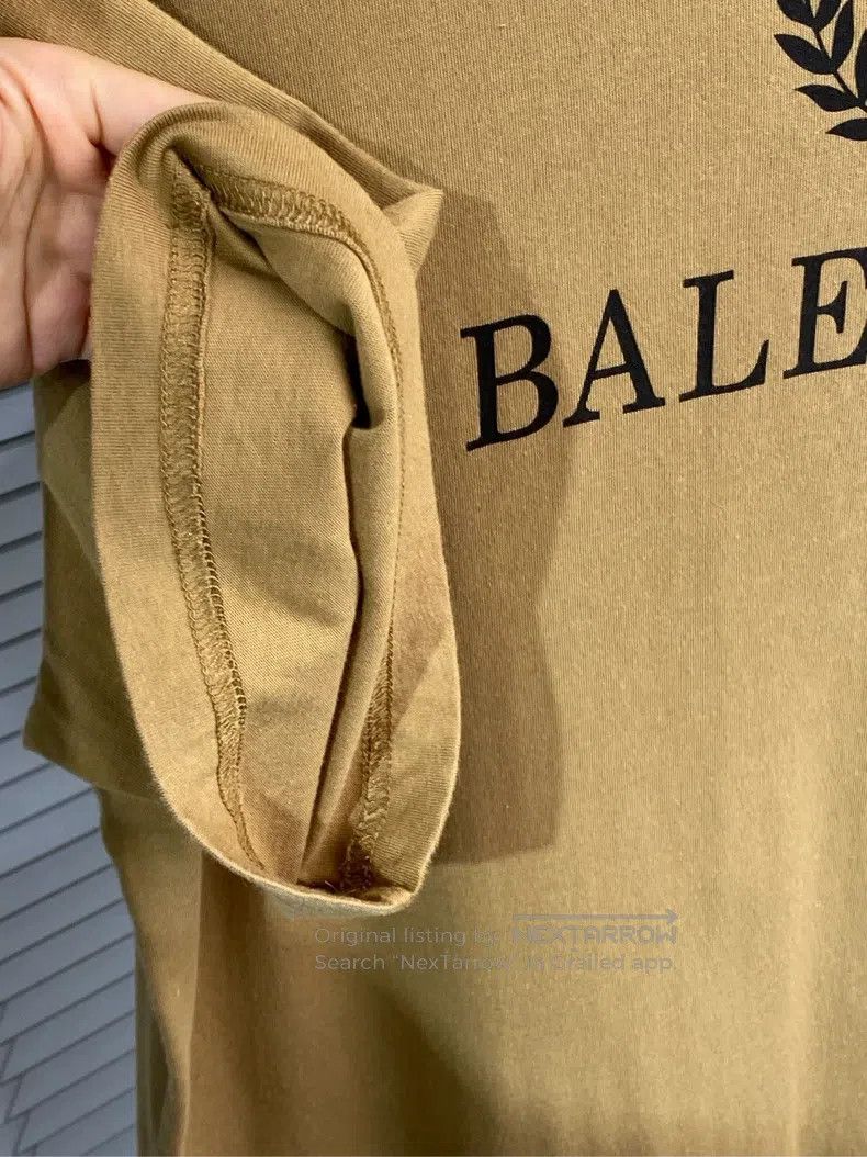 Balenciaga Balenciaga Short-sleeve T-shirt with double B wheat patter Size US S / EU 44-46 / 1 - 4 Thumbnail