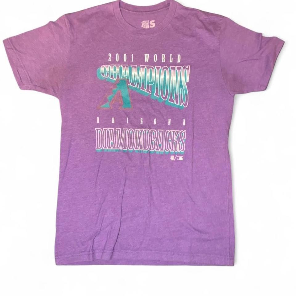 MLB Arizona Diamondbacks 2001 World Champions Purple T-Shirt Size US S / EU 44-46 / 1 - 2 Thumbnail