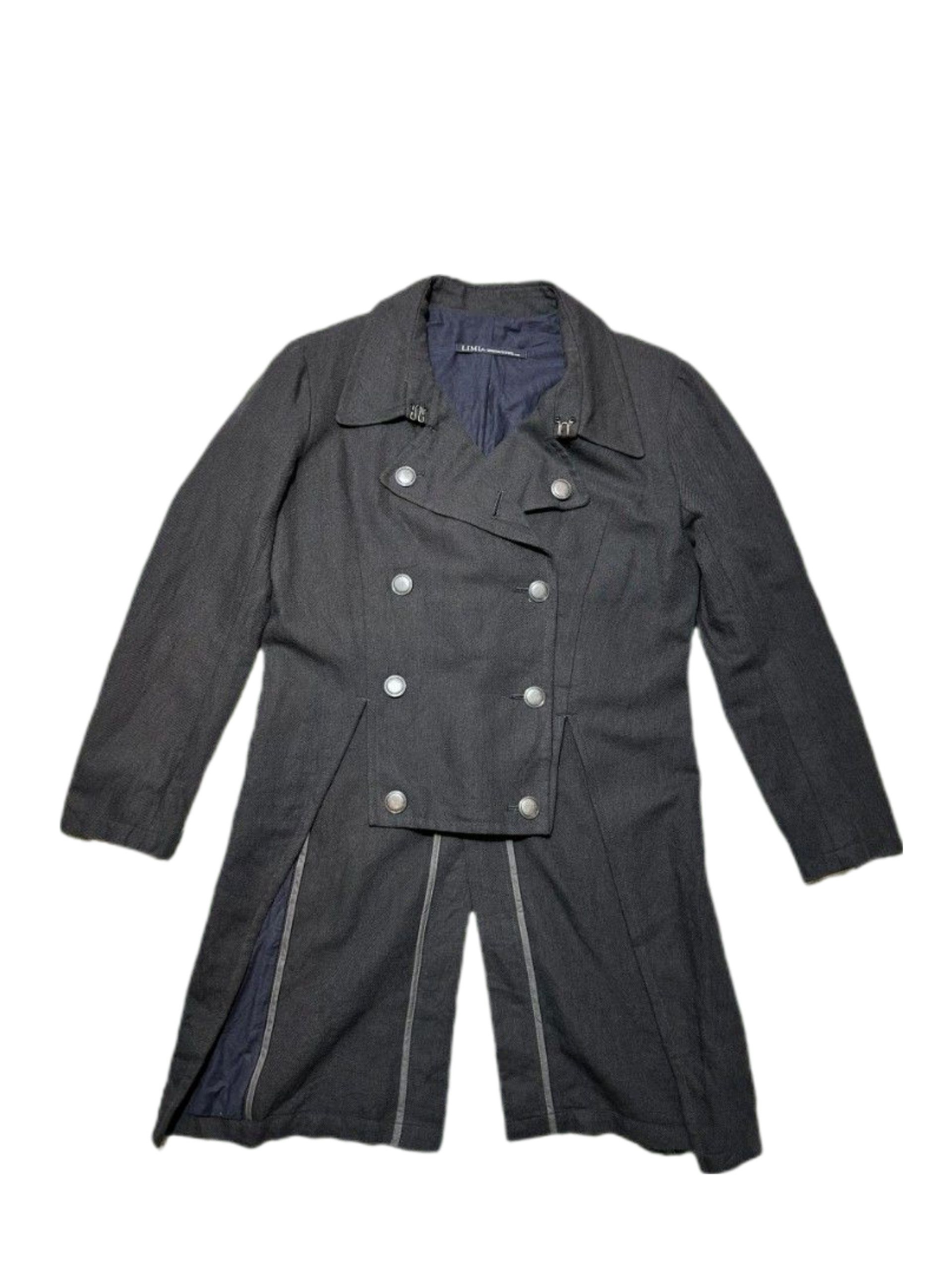VINTAGE Double Breasted Long Pea Coat