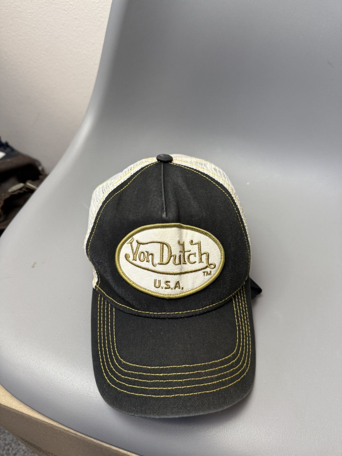 Von Dutch Vintage Von Dutch USA trucker cap hat Y2K Size ONE SIZE - 7 Thumbnail