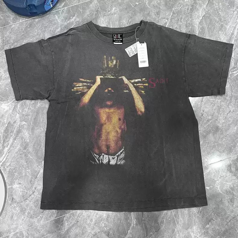 Saint Michael Saint Michael Saint Michael Cross God washed short sleeves Size US XL / EU 56 / 4 - 1 Thumbnail