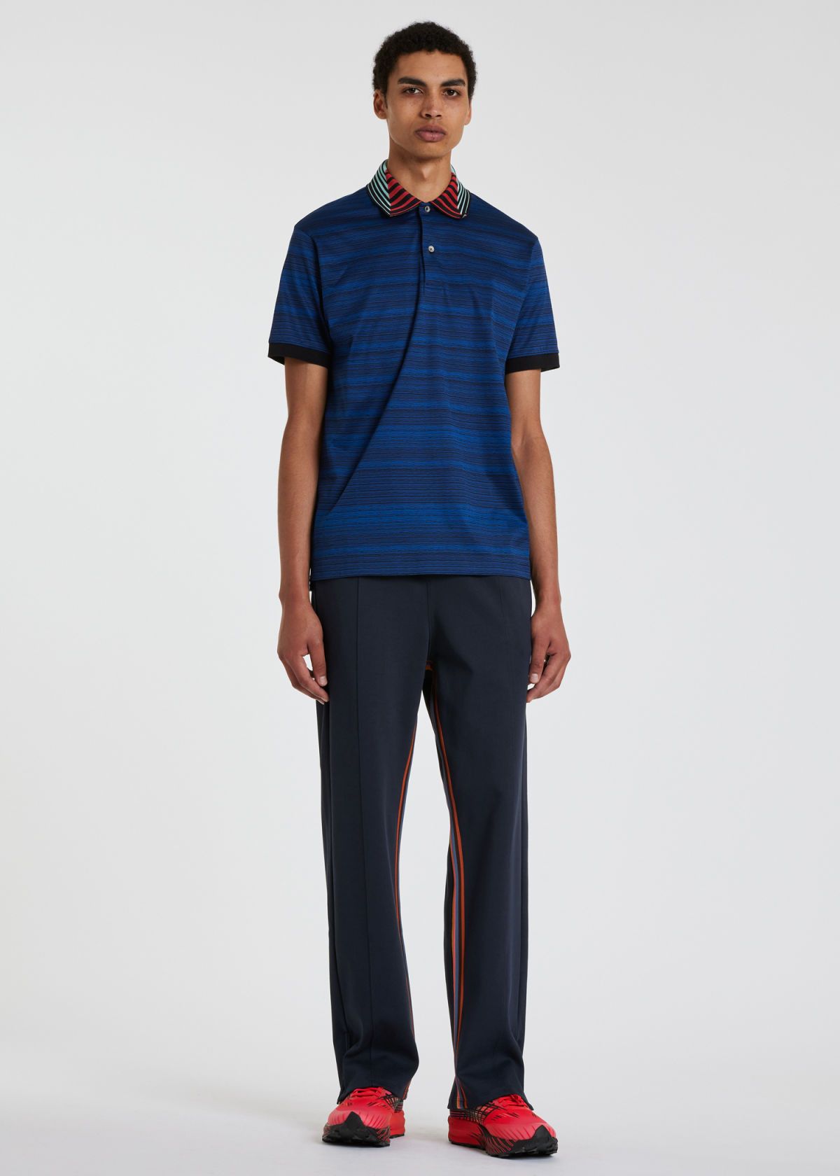 Paul Smith Paul Smith Polo Shirt With 'Cinema Geo' Collar, Size M Size US M / EU 48-50 / 2 - 3 Thumbnail