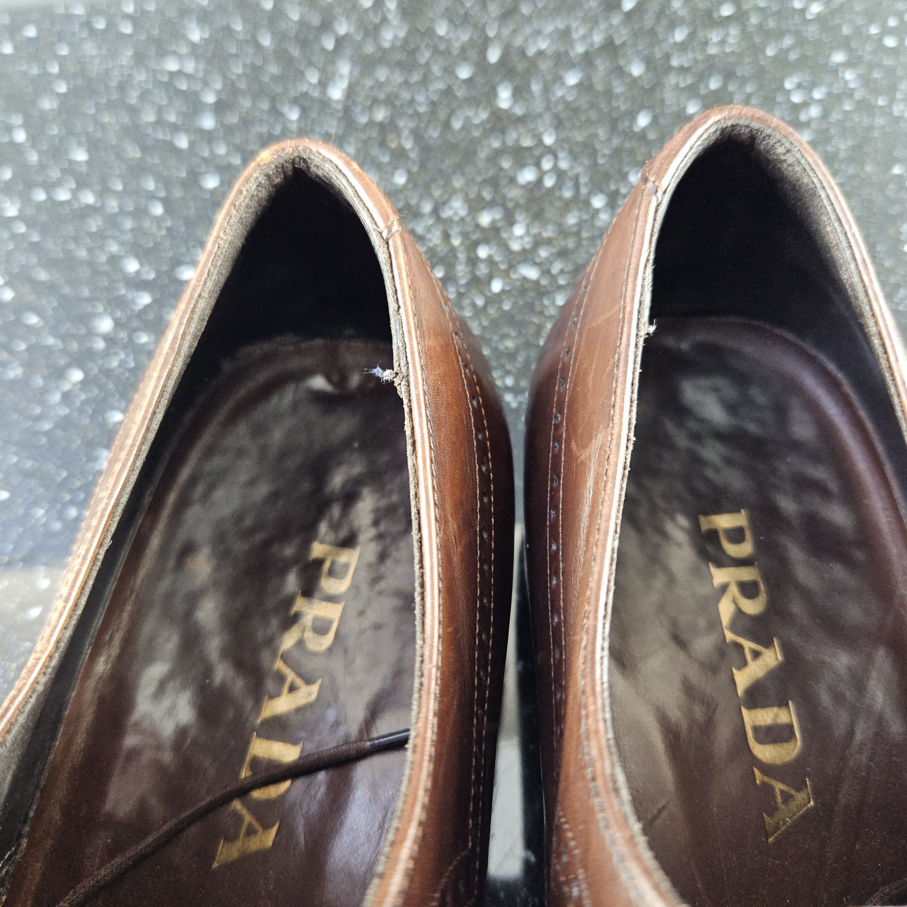 Prada Prada Brown leather brogue dress shoes Size US 8.5 / EU 41-42 - 11 Thumbnail