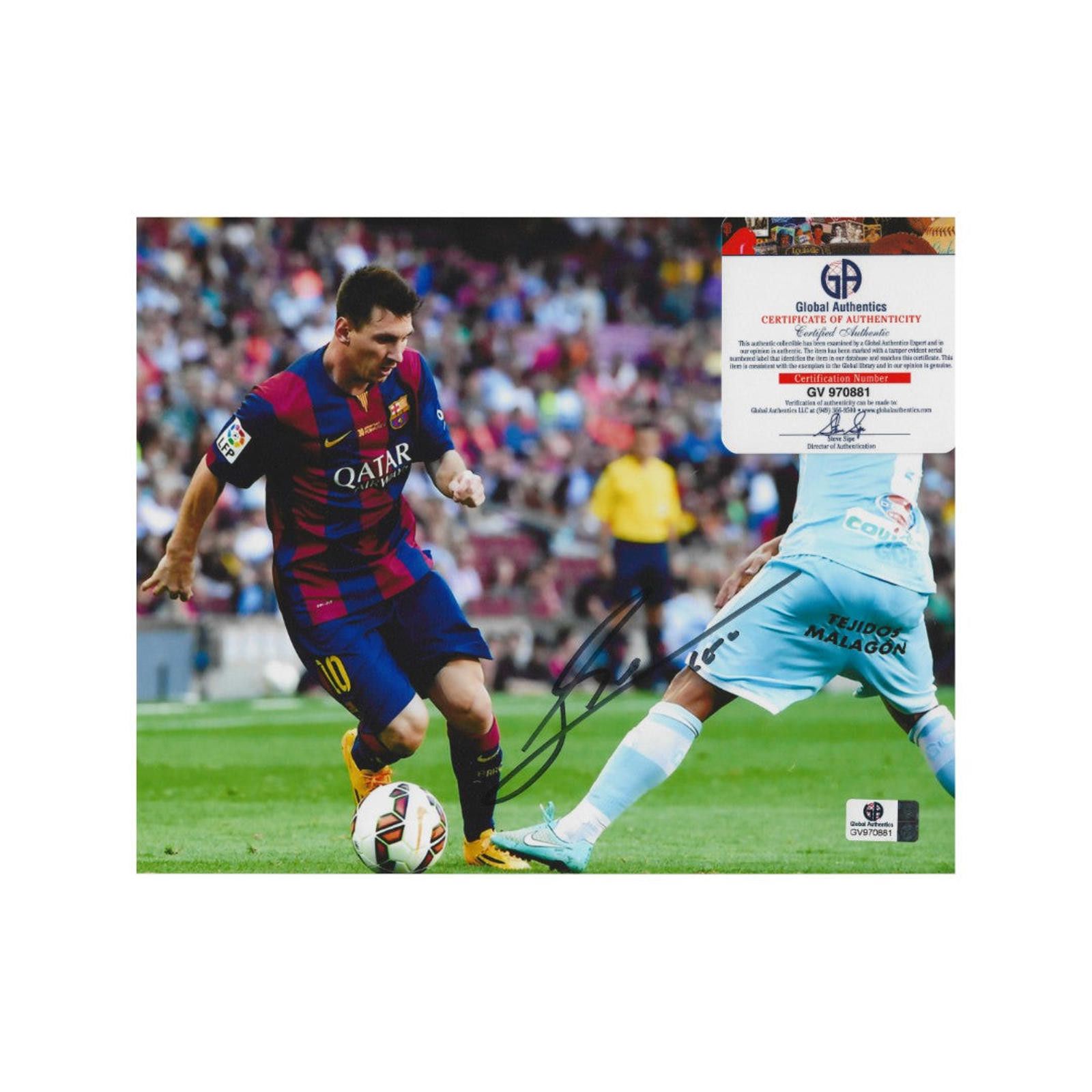 Other Lionel Messi FC Barcelona Autographed 8x10 Photo coa W/Frame Size ONE SIZE - 4 Thumbnail