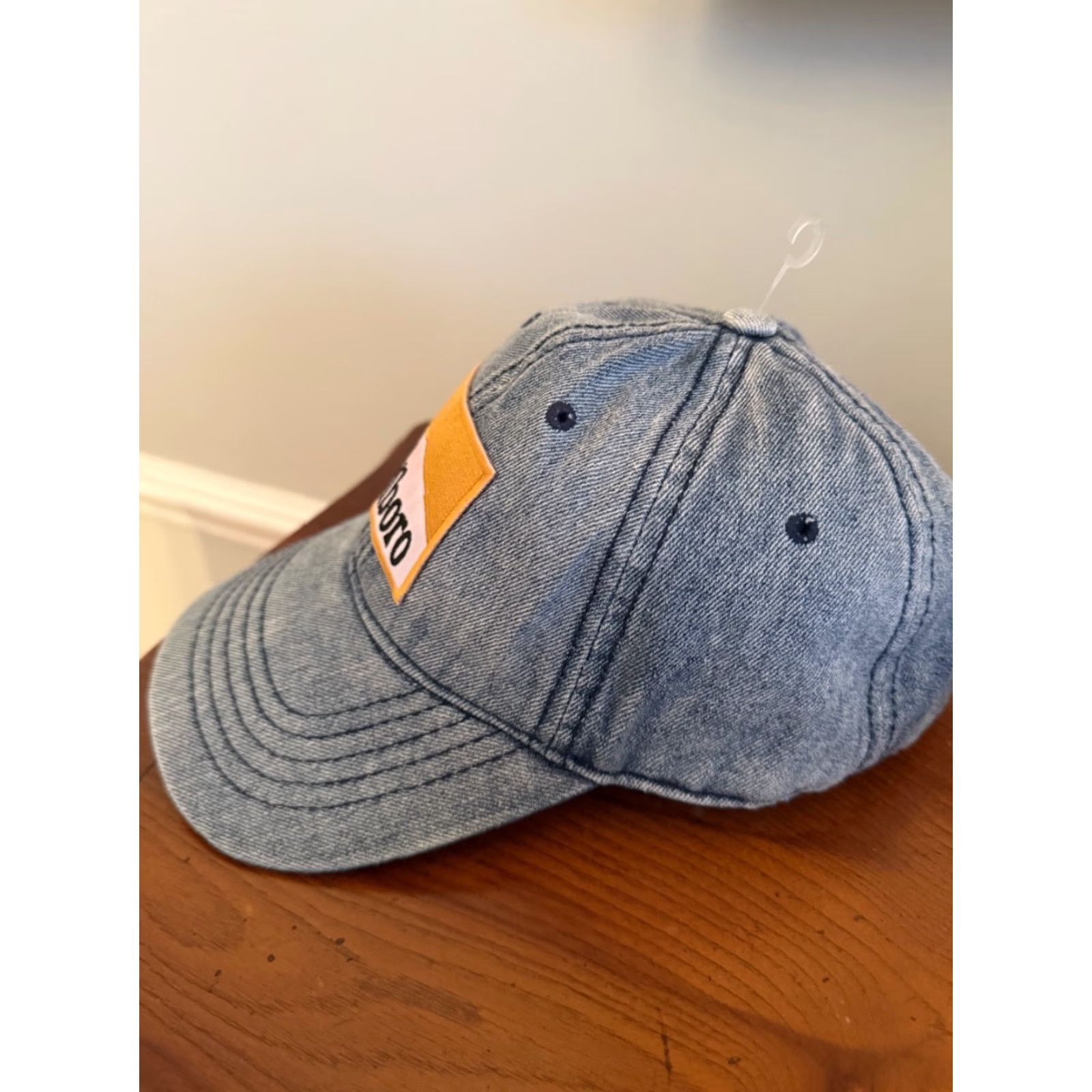 Marlboro Marlboro Denim Patch Gold Hat StrapBack Trucker Men One Size Blue 90s Vintage? Size ONE SIZE - 2 Thumbnail