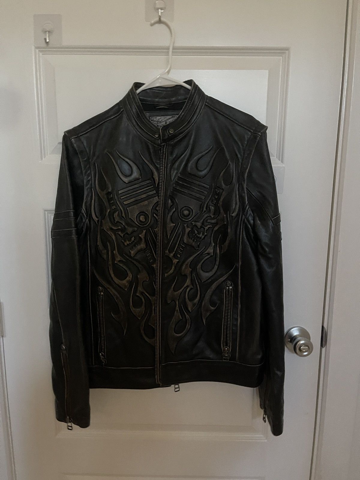 Affliction Men’s Affliction Leather Jacket Size US M / EU 48-50 / 2 - 2 Thumbnail