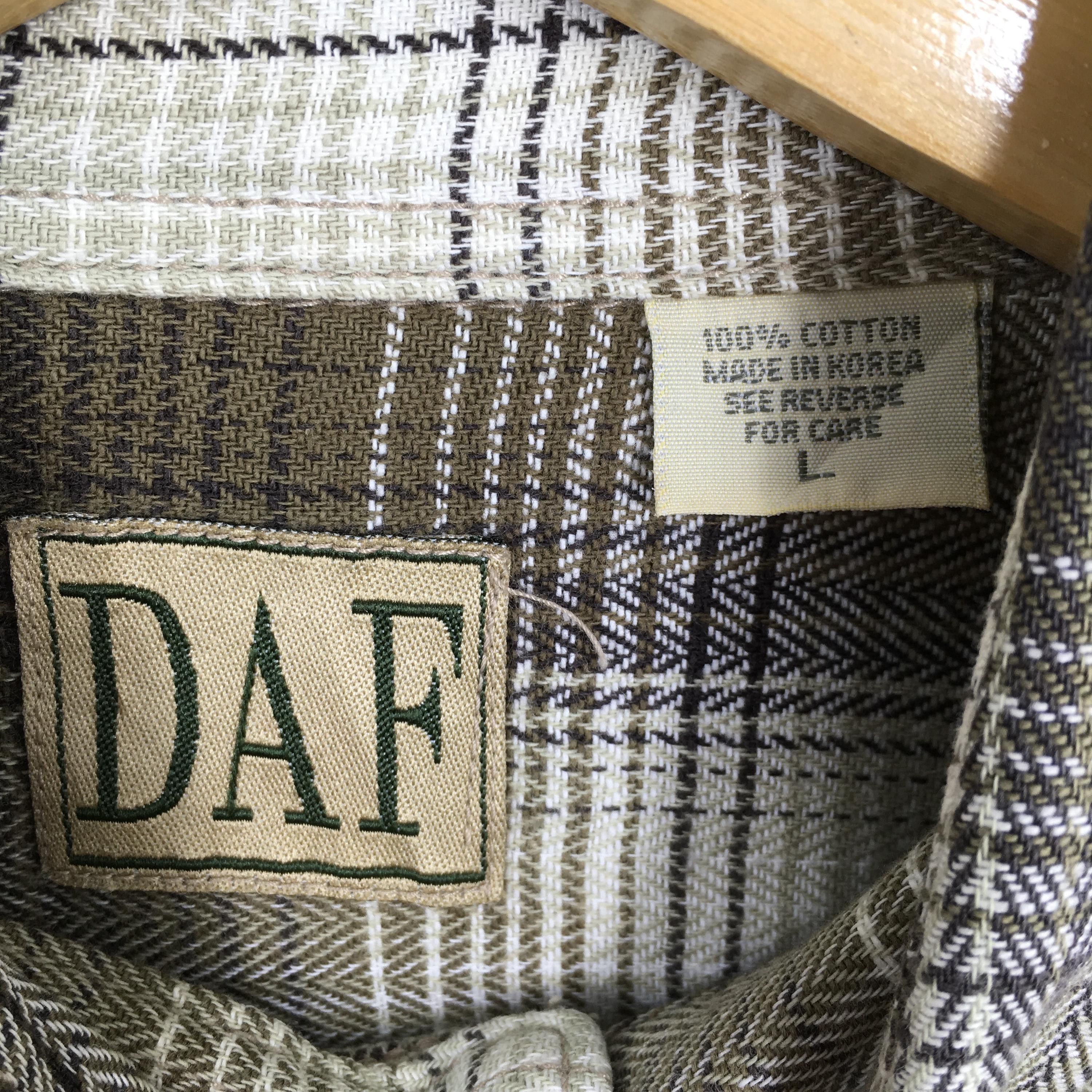 Flannel × Vintage Vintage 90s Plaid Shadow Checkered Green Flannel Shirt Large Size US L / EU 52-54 / 3 - 5 Thumbnail