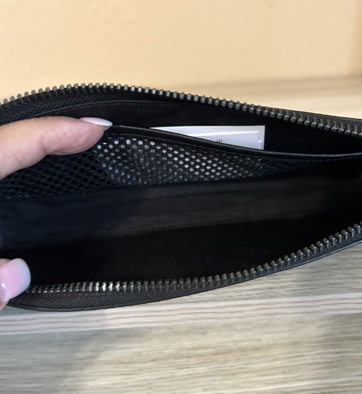 Coach Pencil Utility Pouch Leather Organizer Case Gunmetal Grey Size ONE SIZE - 3 Thumbnail