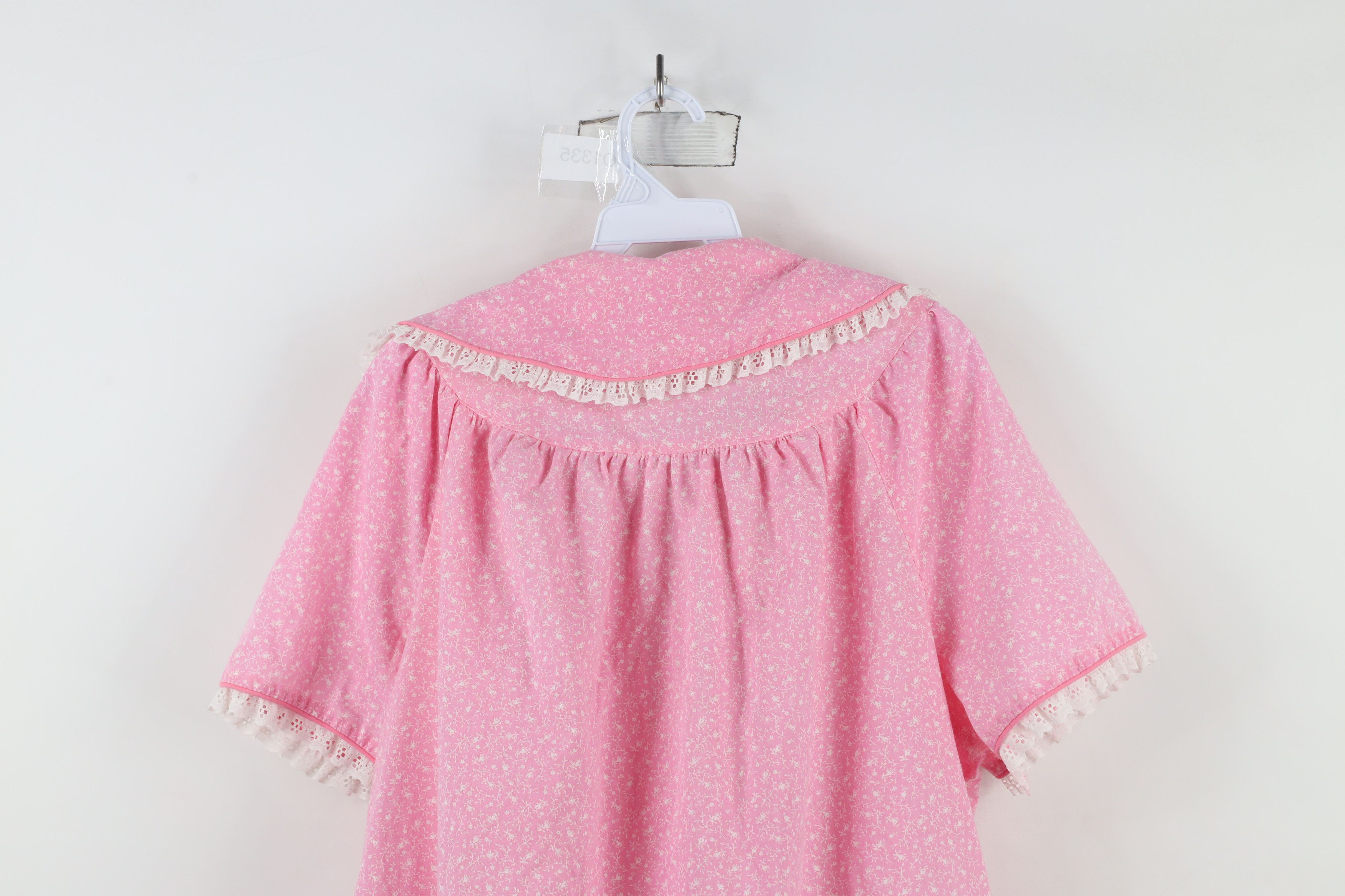 Vintage Vintage 70s Streetwear Floral Lace Muu Muu Sleep Night Gown Size XS / US 0-2 / IT 36-38 - 15 Thumbnail