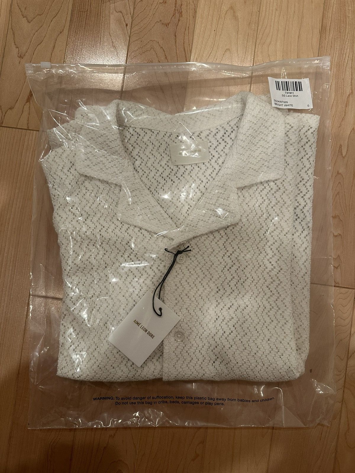 Aimé Leon Dore Lace Resort Shir white S Aimé Leon Dore Lace Resort Shir white L