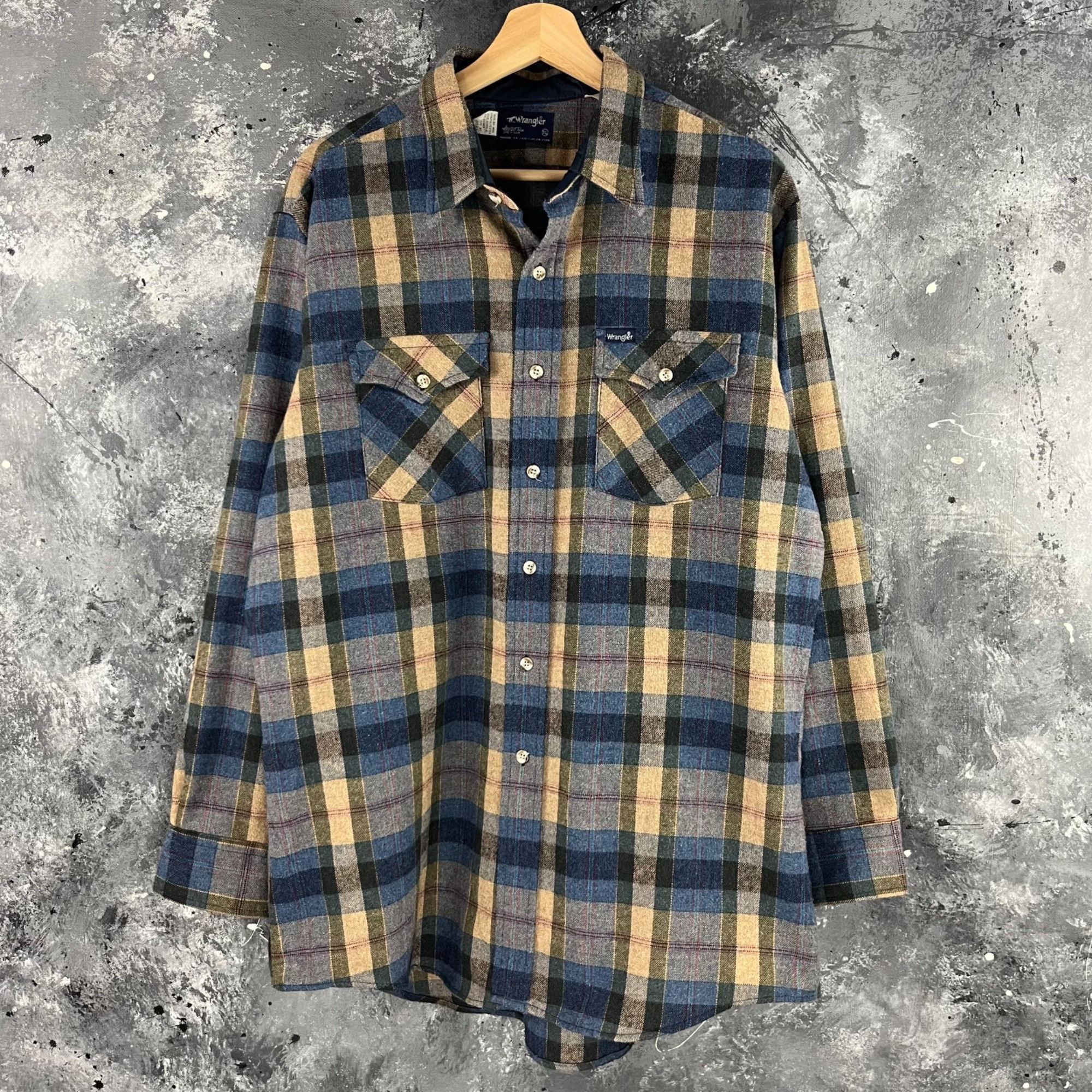 Vintage × Wrangler Vintage 90’s Wrangler western shirt Size US XL / EU 56 / 4 - 1 Thumbnail
