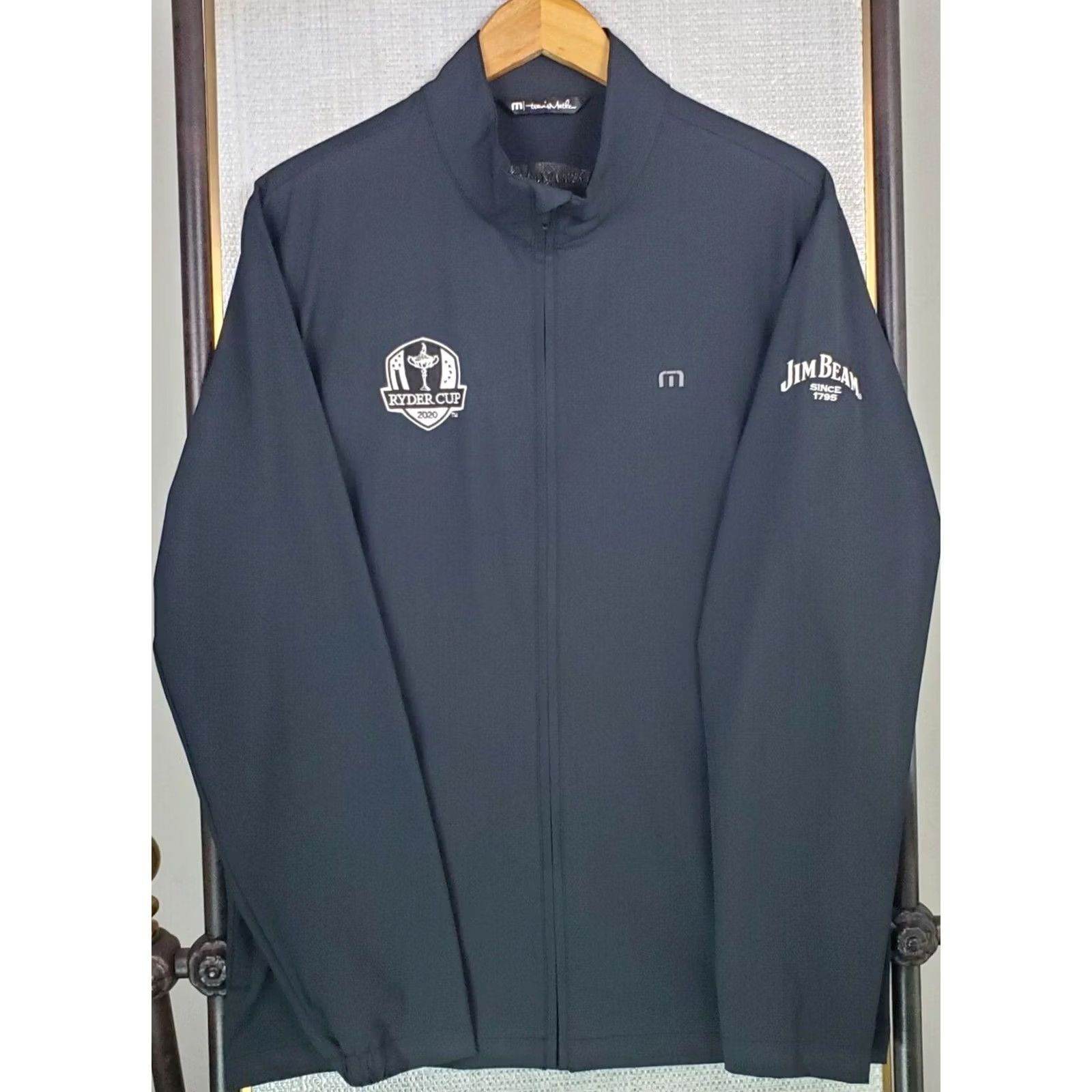 TravisMathew Travis Mathew Jacket Mens Full Zip Golf/Casual Black Large XS-.. Size US L / EU 52-54 / 3 - 5 Thumbnail