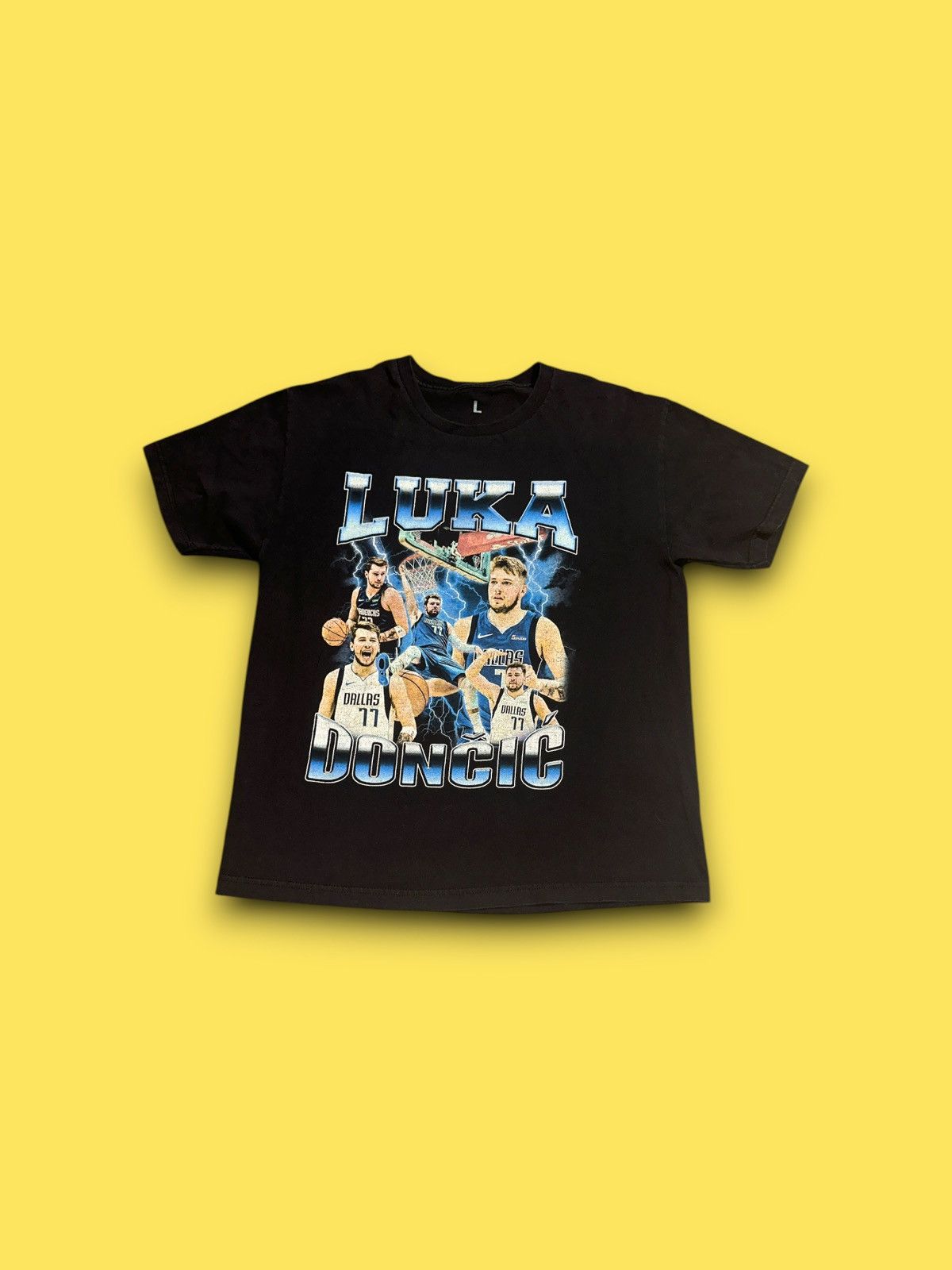 NBA Luka Doncic Dallas Mavericks NBA player graphic t-shirt Size US L / EU 52-54 / 3 - 1 Thumbnail
