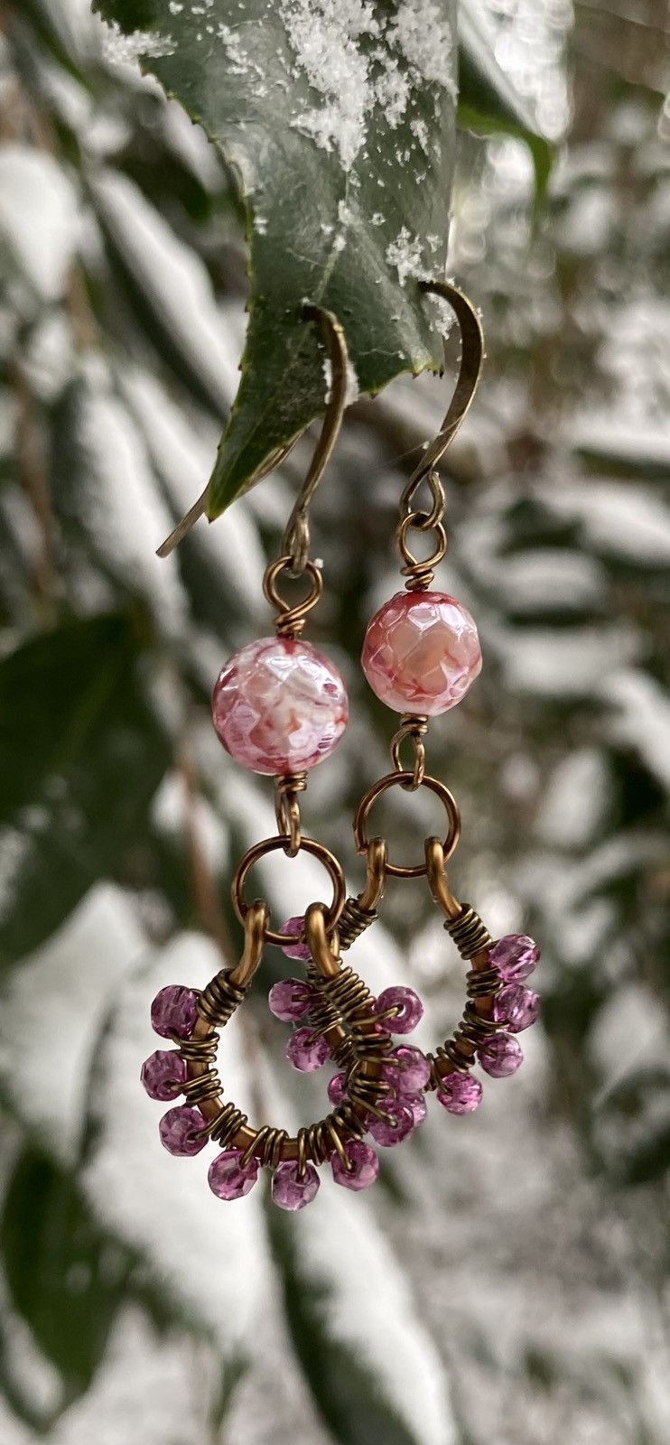 Handmade Magenta Hoops Size ONE SIZE - 4 Thumbnail