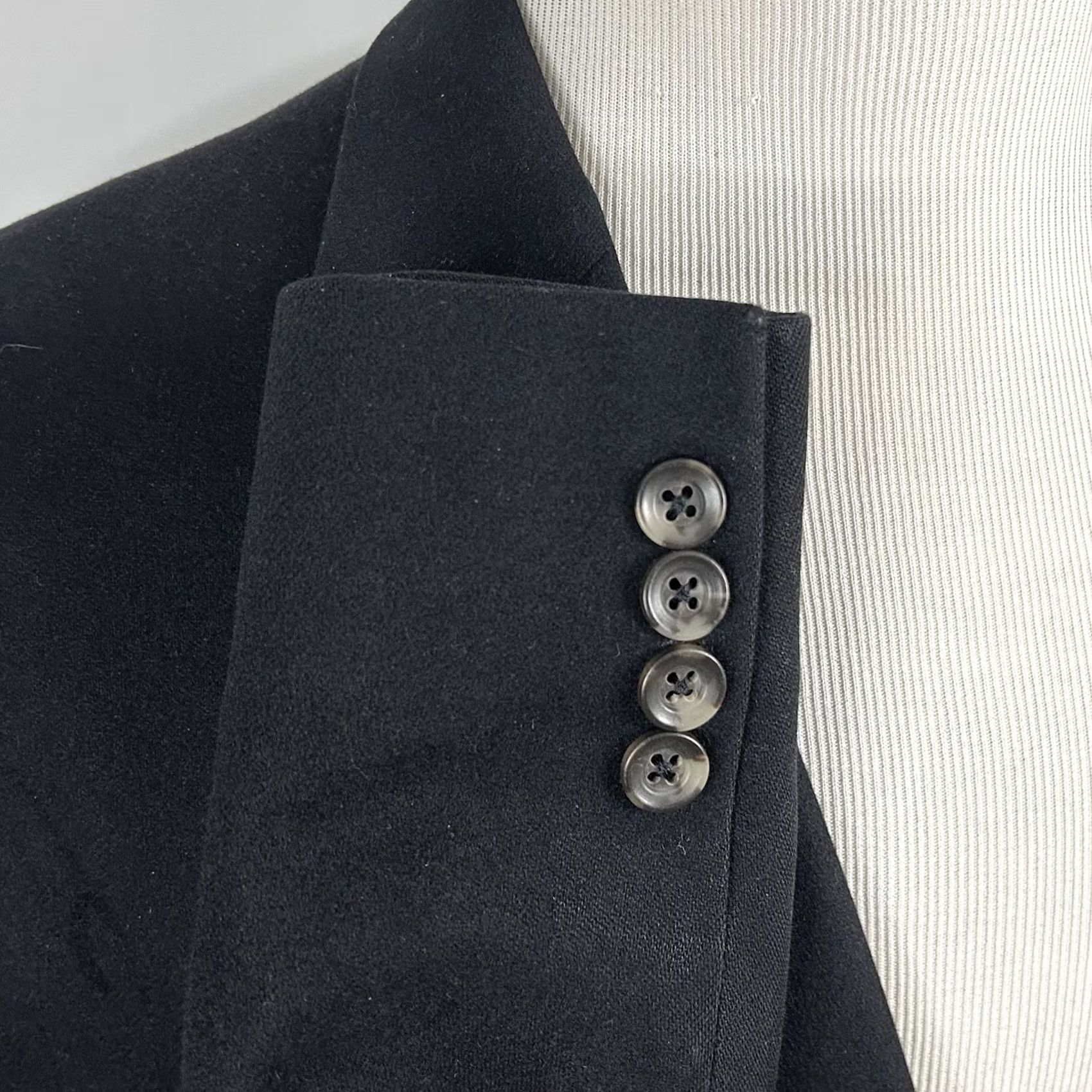 Jack Victor VINTAGE Jack Victor Sport Coat Black 46L 2 Button Notch Loro Piana Cashmere Double-Vented Mens Regular Coat Size US XS / EU 42 / 0 - 5 Thumbnail