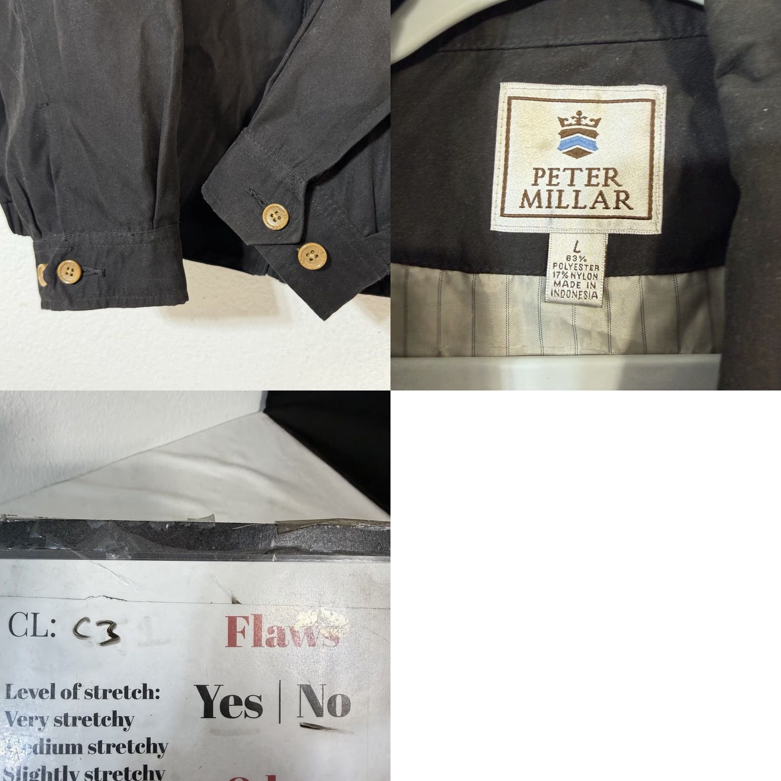 Peter Millar Peter Millar Jacket Mens L Full Zip Black Lined Windbreaker Golf Wind Resistant Awarded by Peter Millar Size US L / EU 52-54 / 3 - 8 Thumbnail