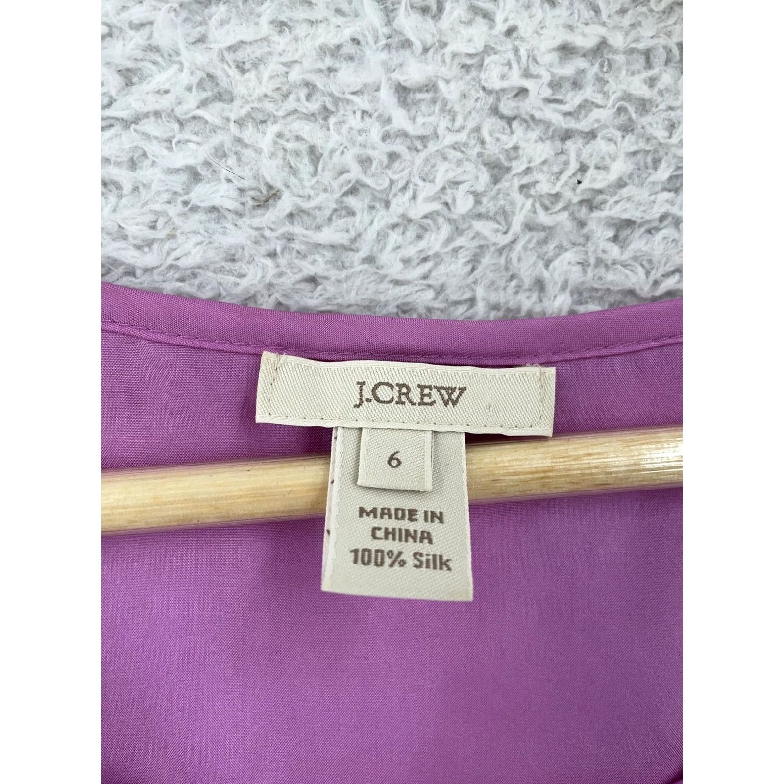 J.Crew J.Crew Tank Top Womens Size 6 Purple Silk Ruffle Detail Sleeveless Round Neck Shirt Adult Regular Purple Silk Tank Top Womens Size 6 Size M / US 6-8 / IT 42-44 - 6 Thumbnail