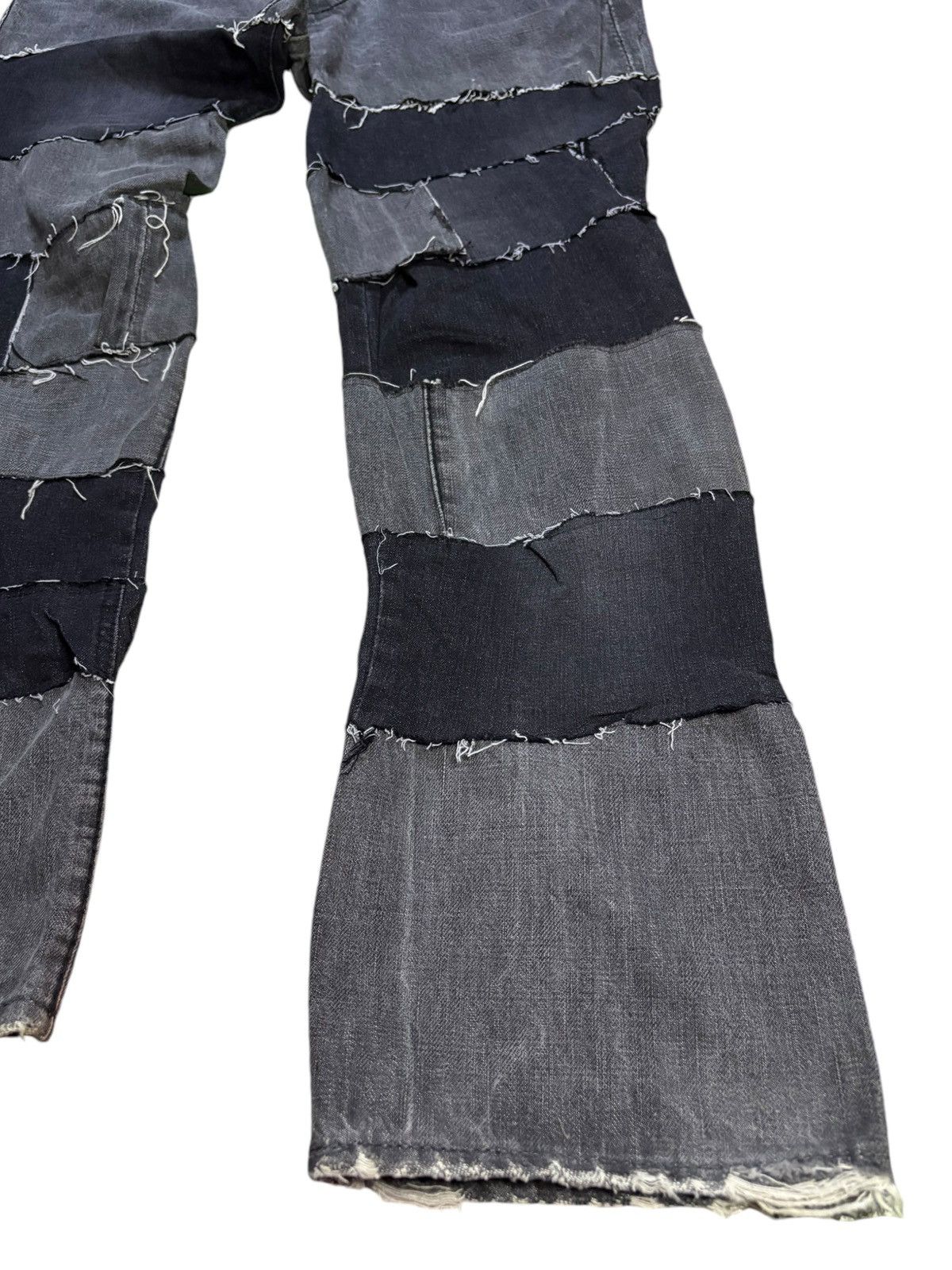Japanese Brand SALES🔥Vintage Japanese Selvedge Custom Patched Loose Jeans Size US 33 - 8 Thumbnail