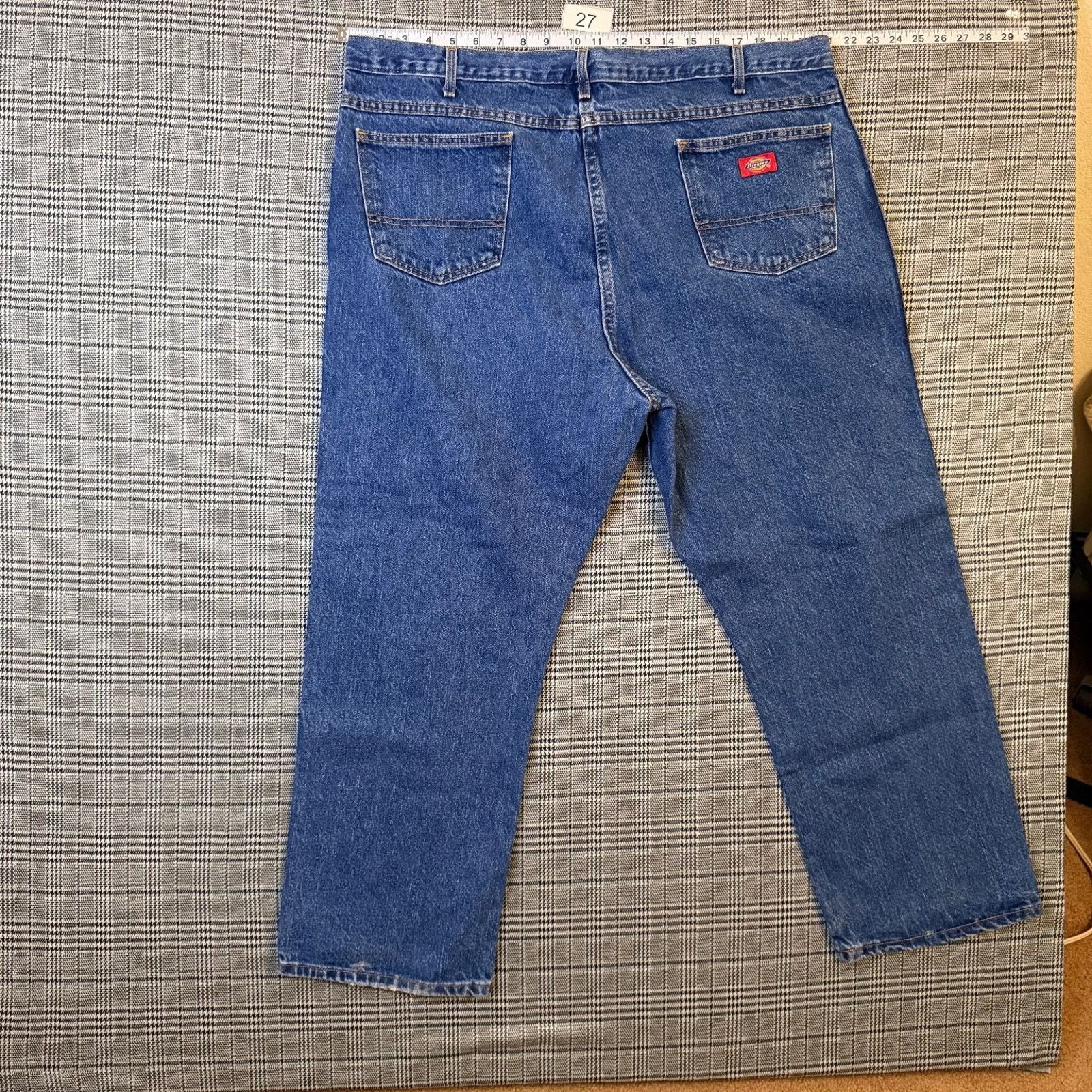 Dickies Dickies Men's Jeans Blue Denim Straight Leg Cotton Size 40 Size US 40 / EU 56 - 1 Thumbnail
